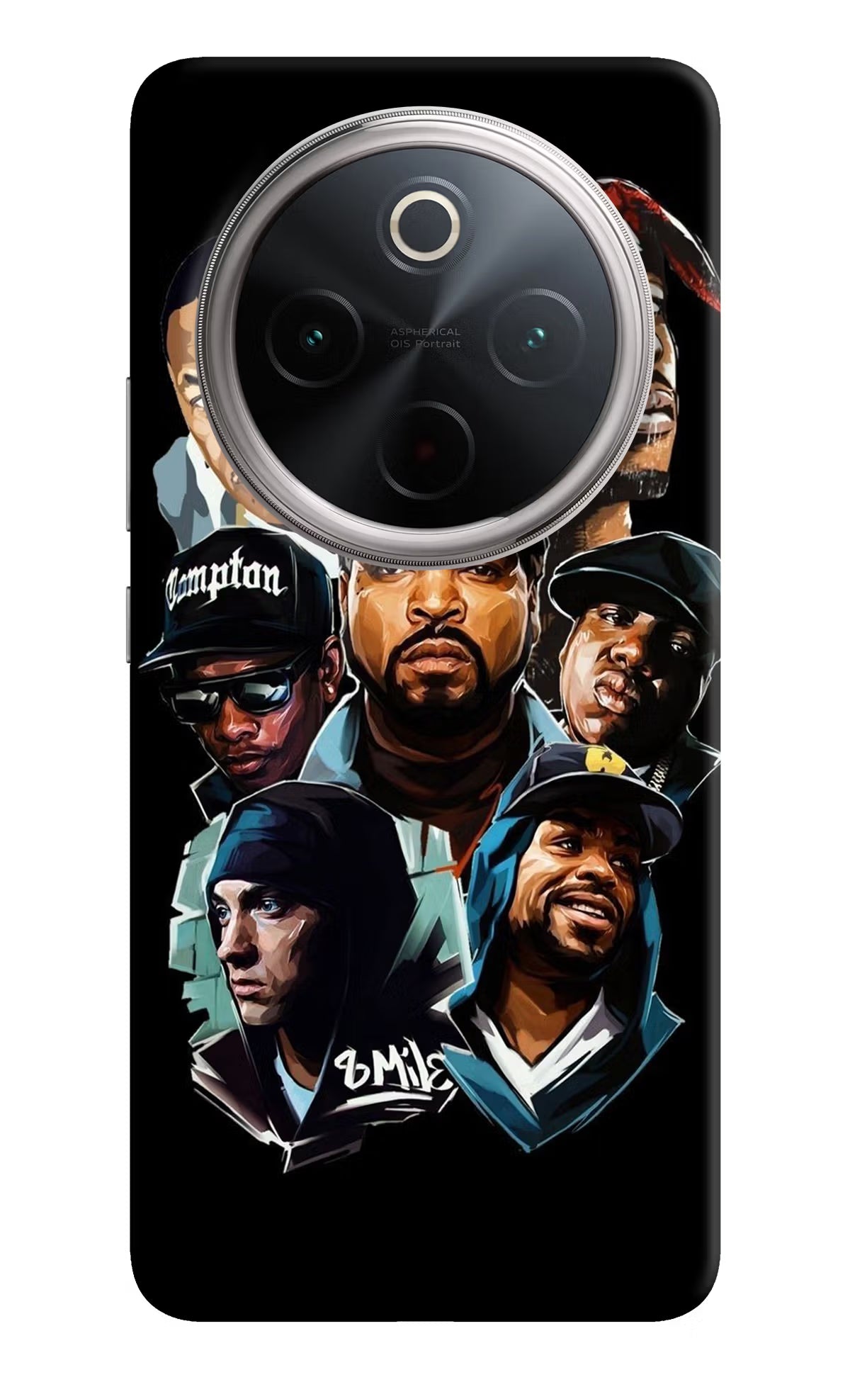 Rappers Vivo T4 5G Back Cover - Rappers Vivo T4 5G Hard Case Back Cover by Casekaro Rappers Vivo T4 5G Hard Case Back Cover by Casekaro