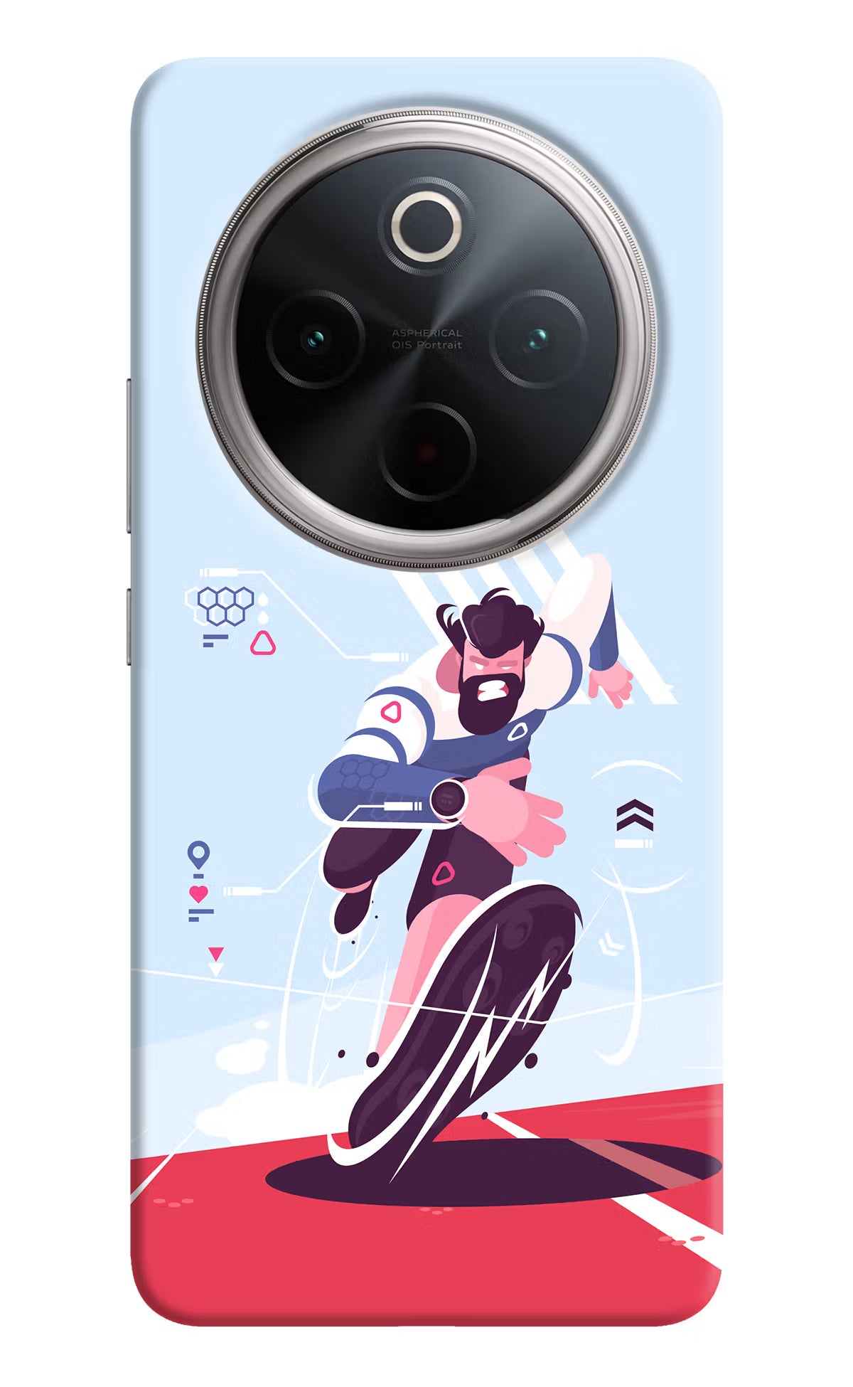 Run Pro Vivo T4 5G Back Cover - Run Pro Vivo T4 5G Hard Case Back Cover by Casekaro Run Pro Vivo T4 5G Hard Case Back Cover by Casekaro