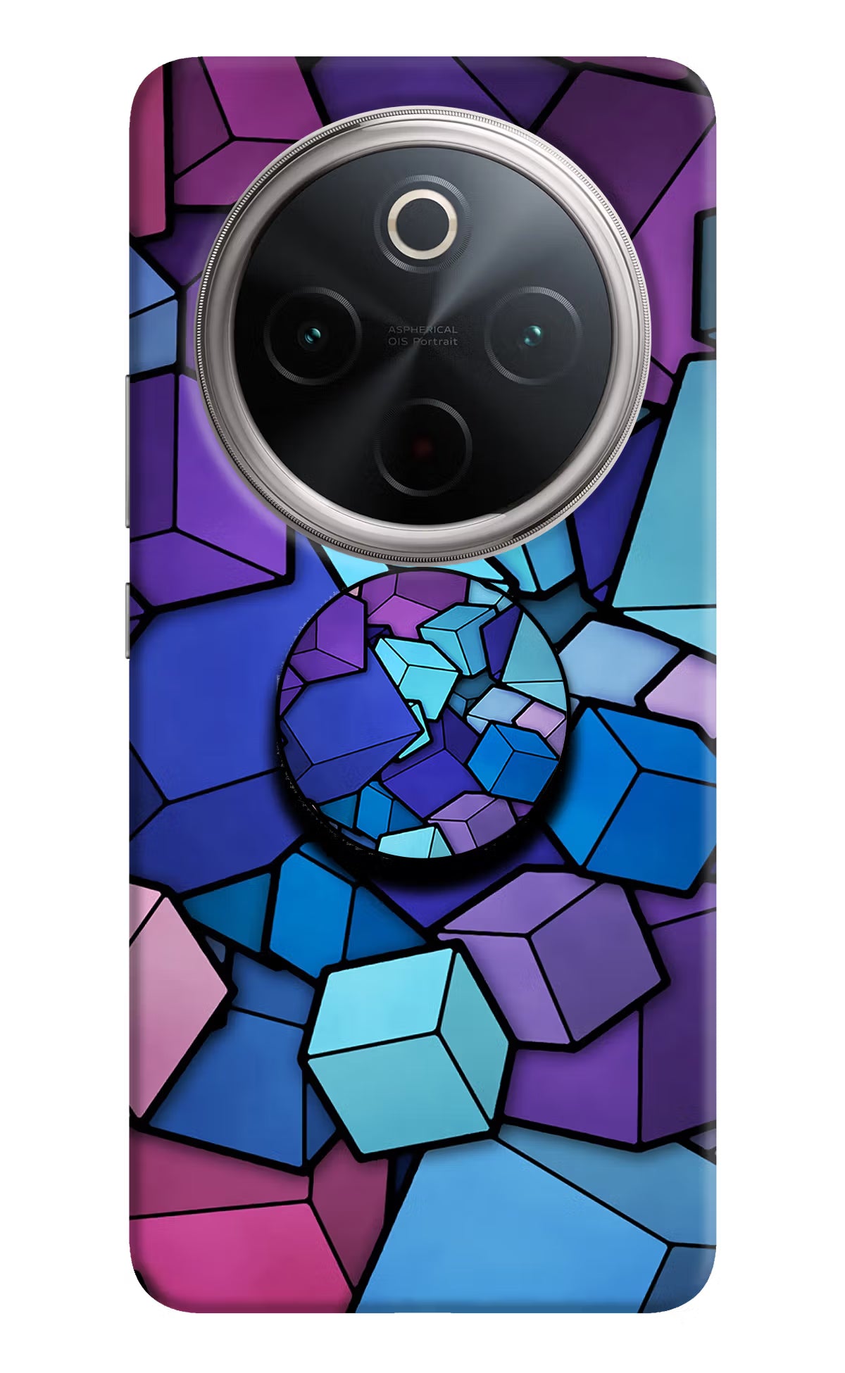 Cubic Abstract Vivo T4 5G Pop Case - Cubic Abstract Vivo T4 5G Pop Case by Casekaro Cubic Abstract Vivo T4 5G Pop Case by Casekaro