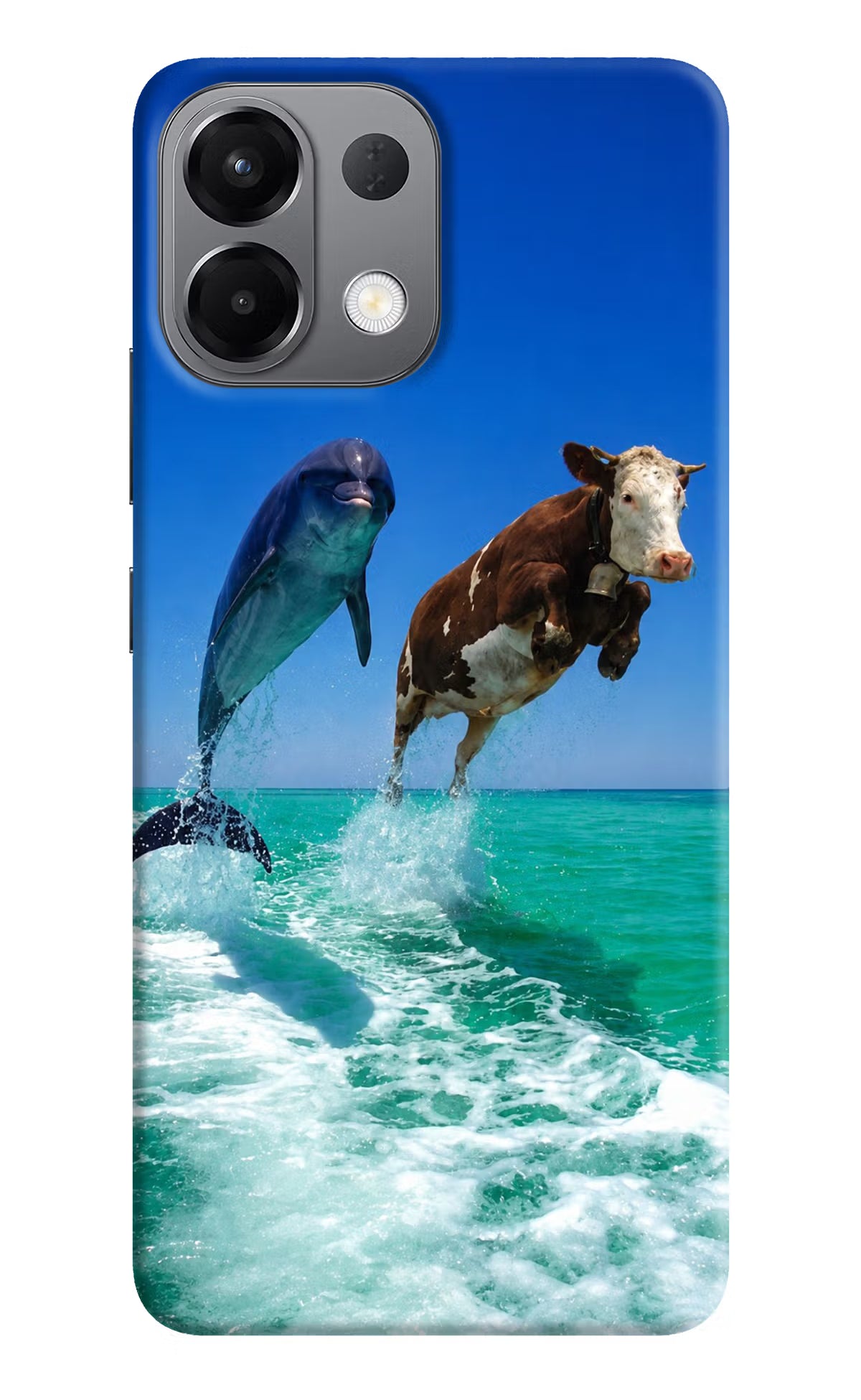 Dolphin vs Cow Oppo K13 5G Back Cover - Dolphin vs Cow Oppo K13 5G Back Cover Dolphin vs Cow Oppo K13 5G Back Cover