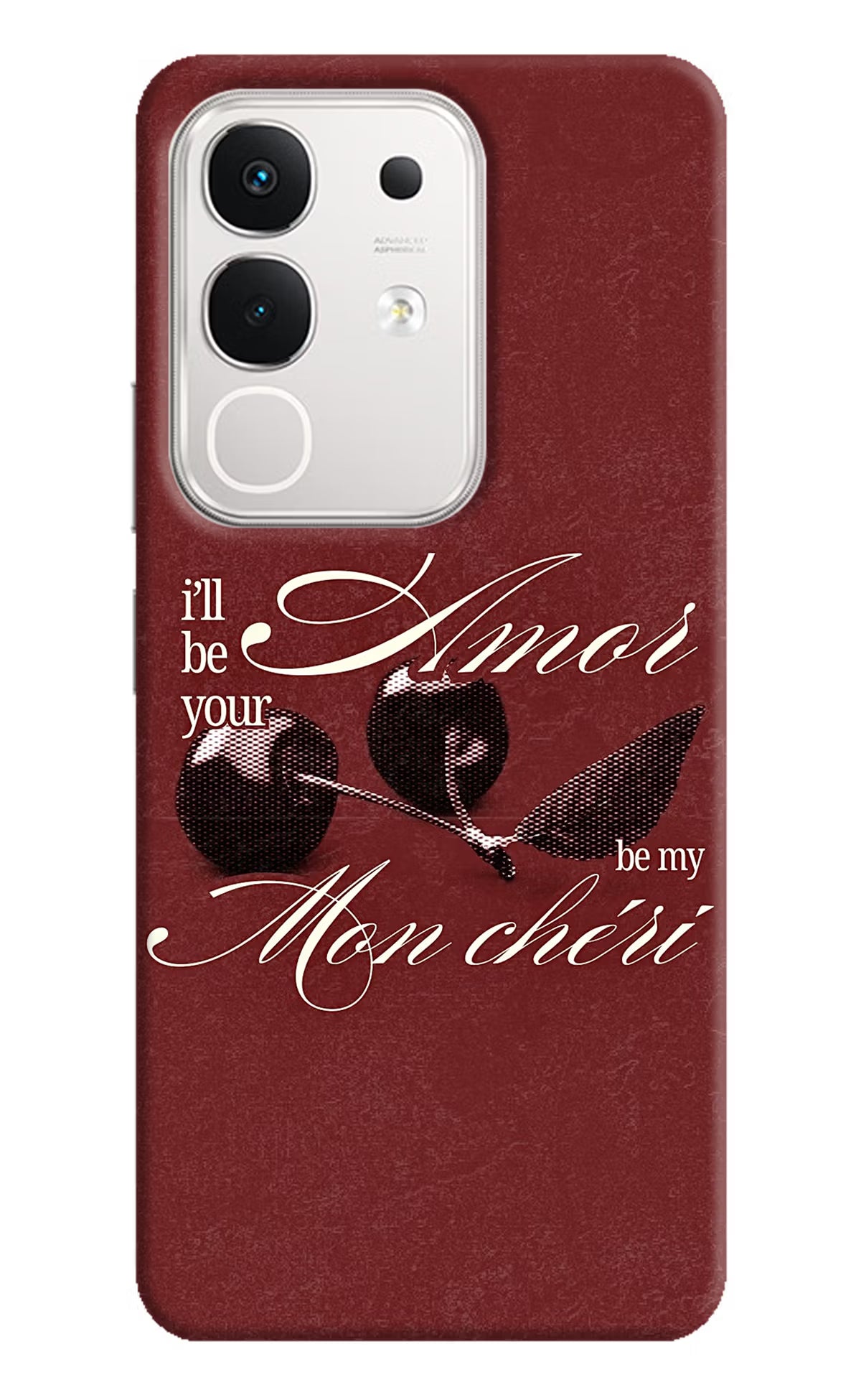 Velvet Cherry iQOO Z10x 5G Back Cover - Velvet Cherry iQOO Z10x 5G Back Cover Velvet Cherry iQOO Z10x 5G Back Cover
