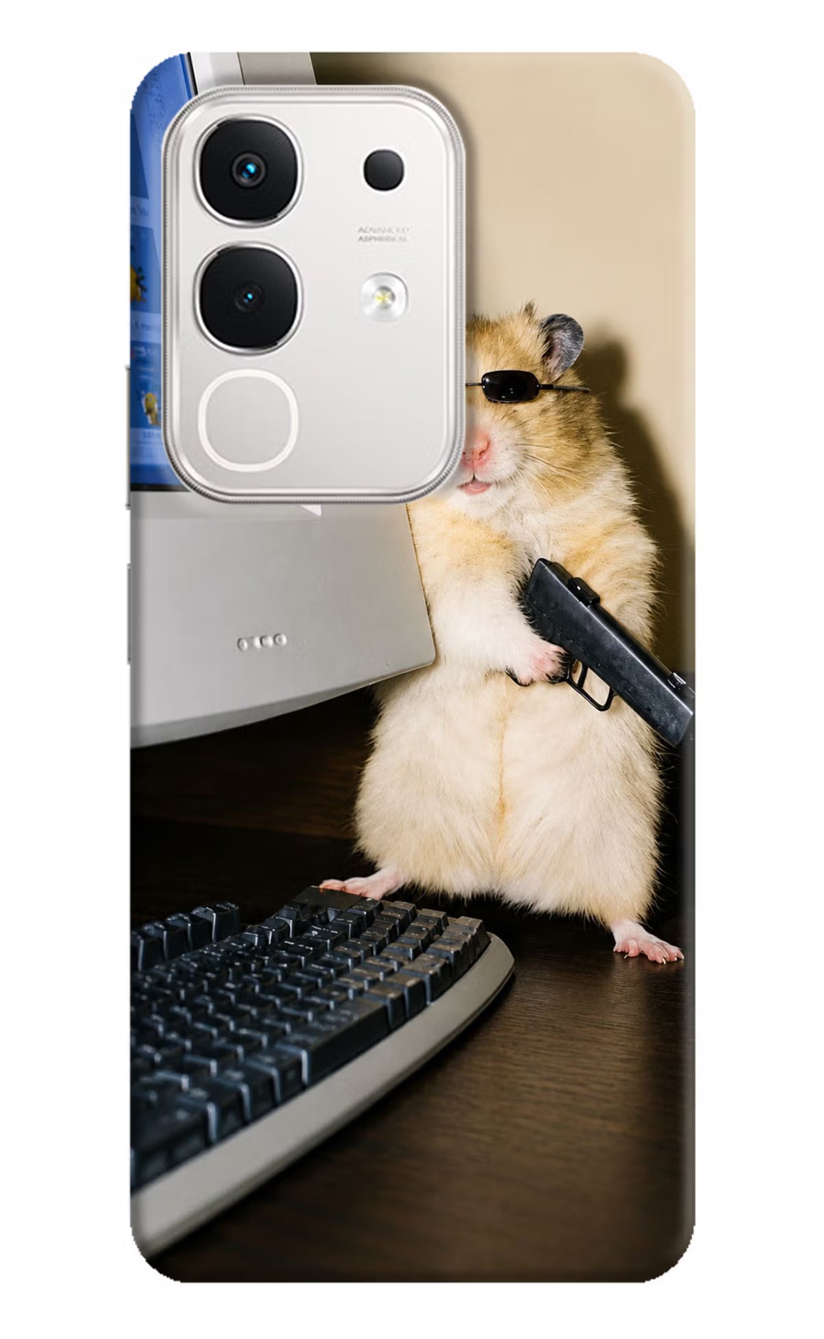 Hacker Hamster iQOO Z10x 5G Back Cover - Hacker Hamster iQOO Z10x 5G Back Cover Hacker Hamster iQOO Z10x 5G Back Cover