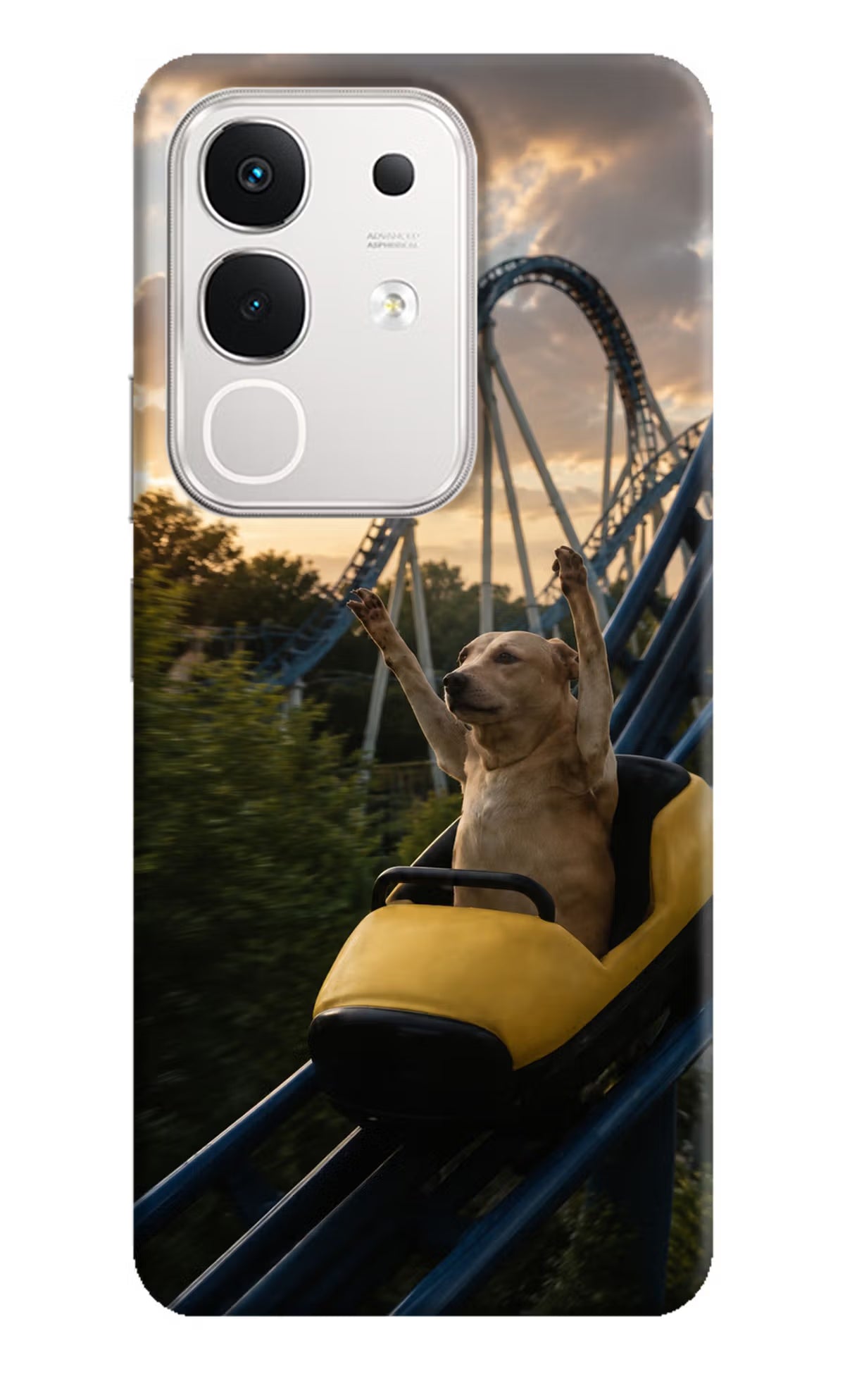 Rollercoaster Dog iQOO Z10x 5G Back Cover - Rollercoaster Dog iQOO Z10x 5G Back Cover Rollercoaster Dog iQOO Z10x 5G Back Cover