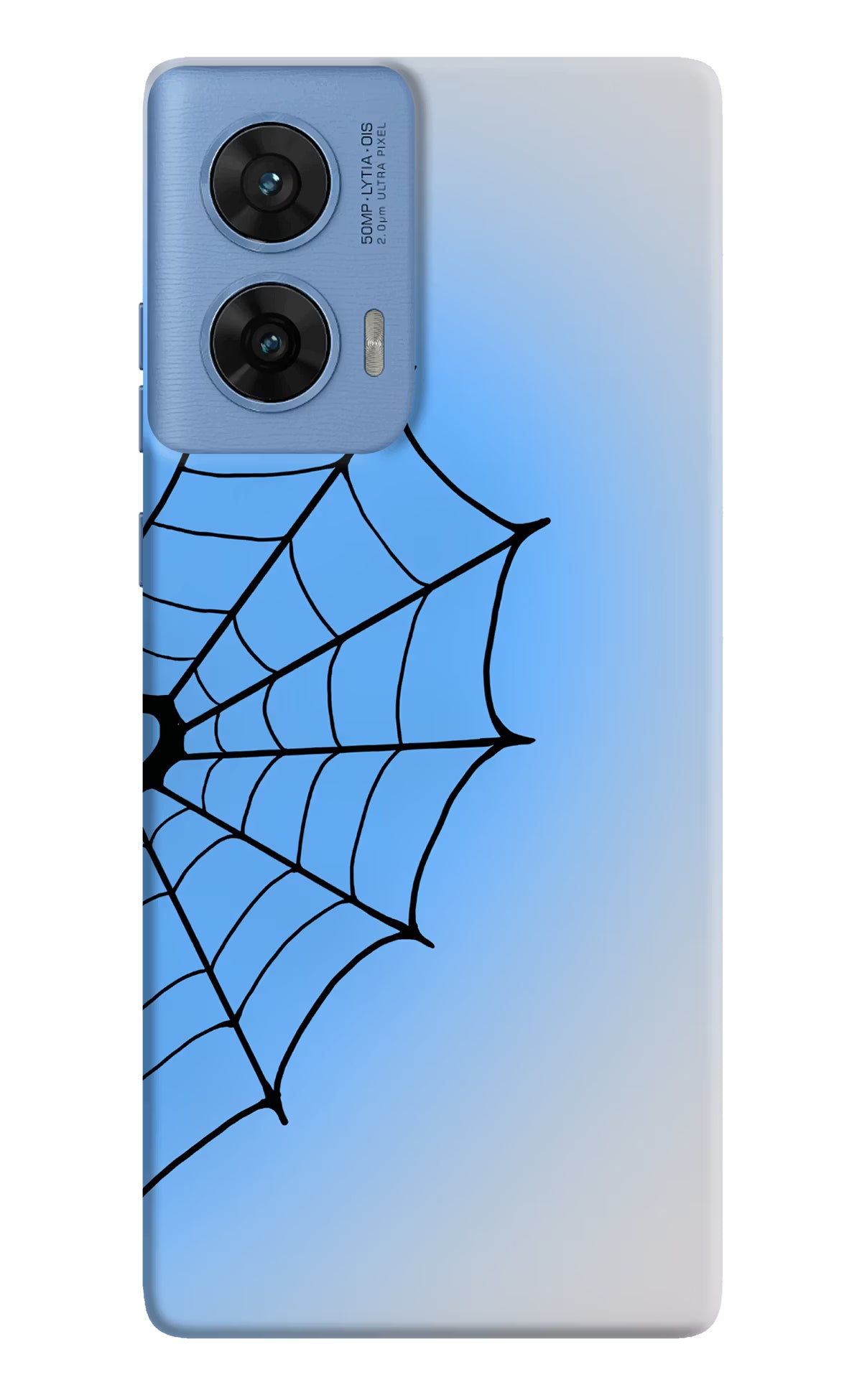 Blue Web Moto G96 5G Back Cover - Blue Web Moto G96 5G Back Cover Blue Web Moto G96 5G Back Cover