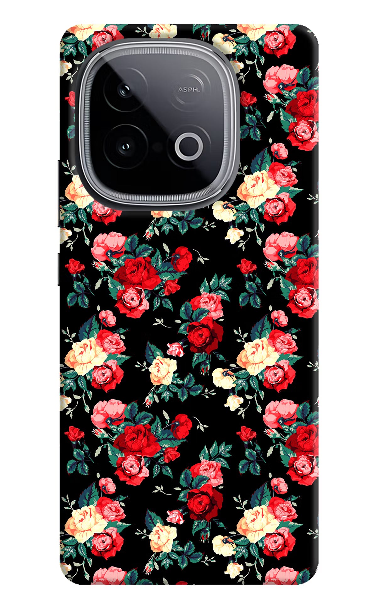 Rose Pattern iQOO Neo 10 Hard Case Back Cover by Casekaro