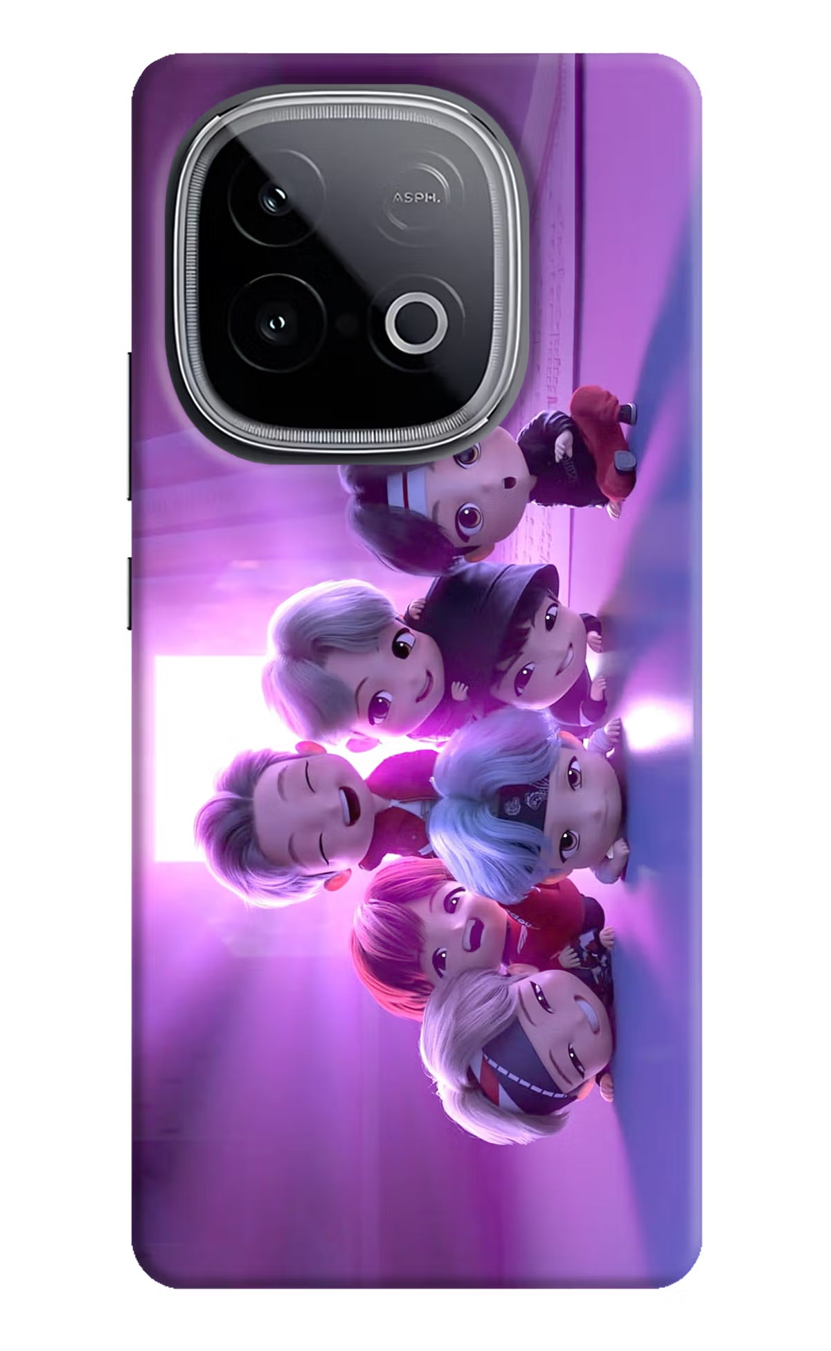 BTS Chibi iQOO Neo 10 Hard Case Back Cover by Casekaro