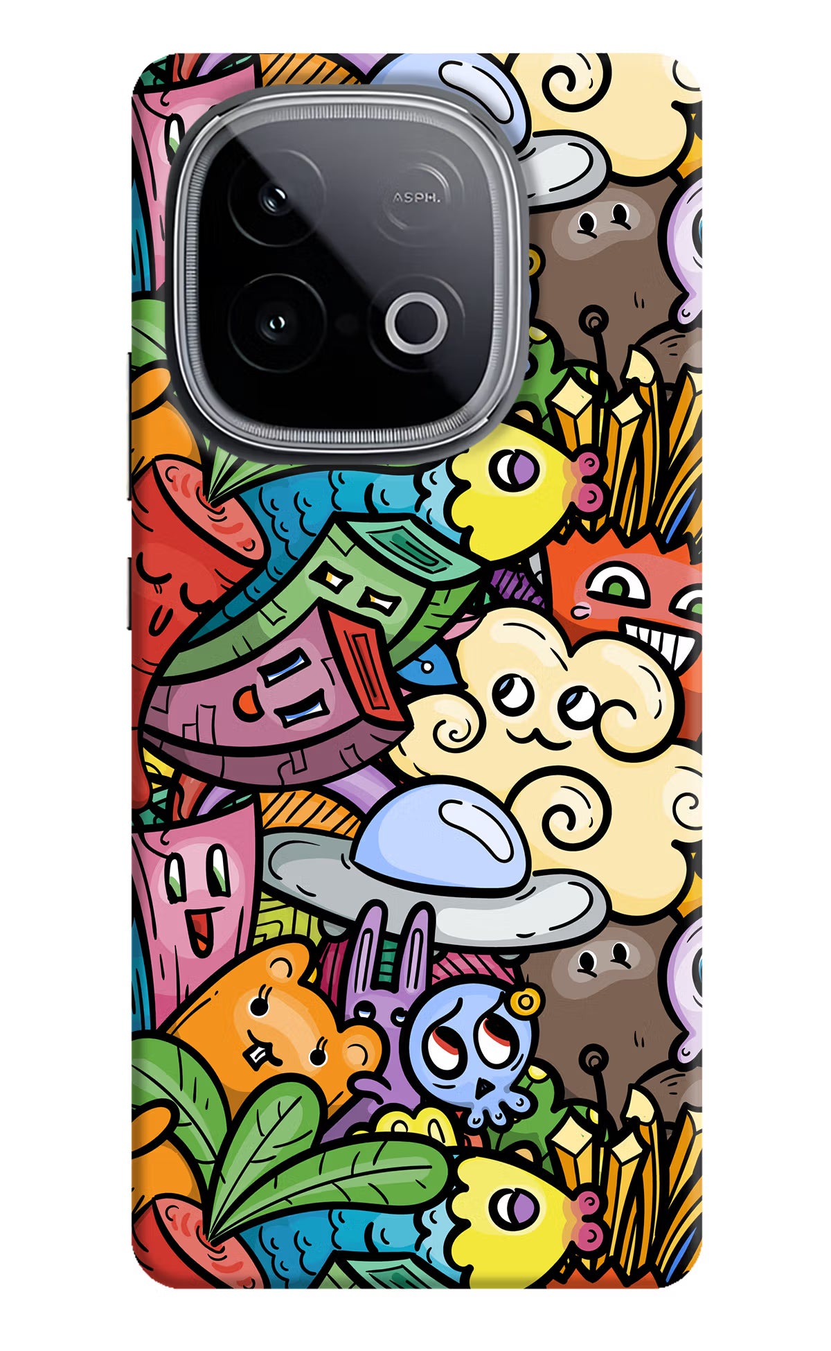 Veggie Doodle iQOO Neo 10 Hard Case Back Cover by Casekaro