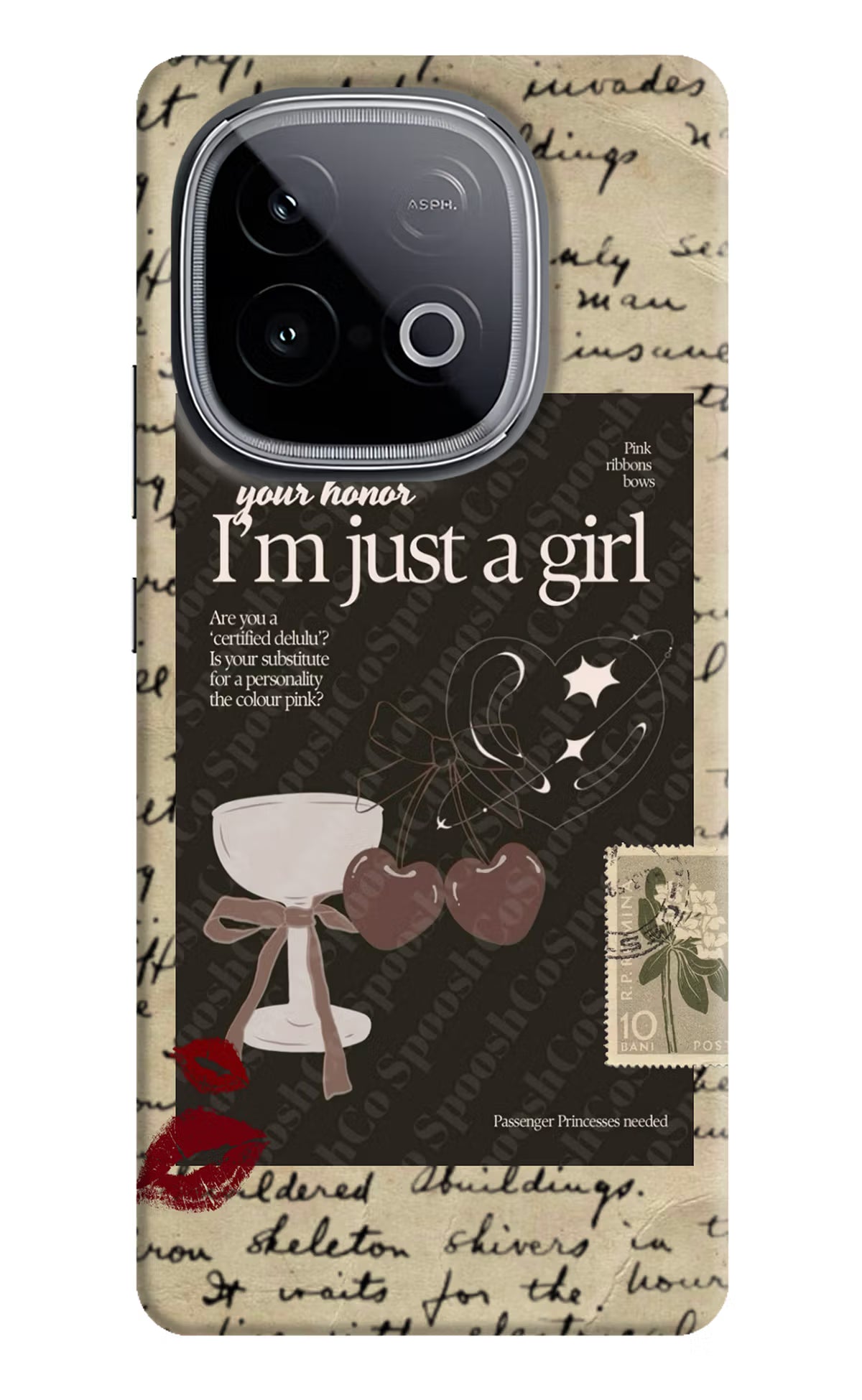 I am just a girl iQOO Neo 10 Hard Case Back Cover by Casekaro