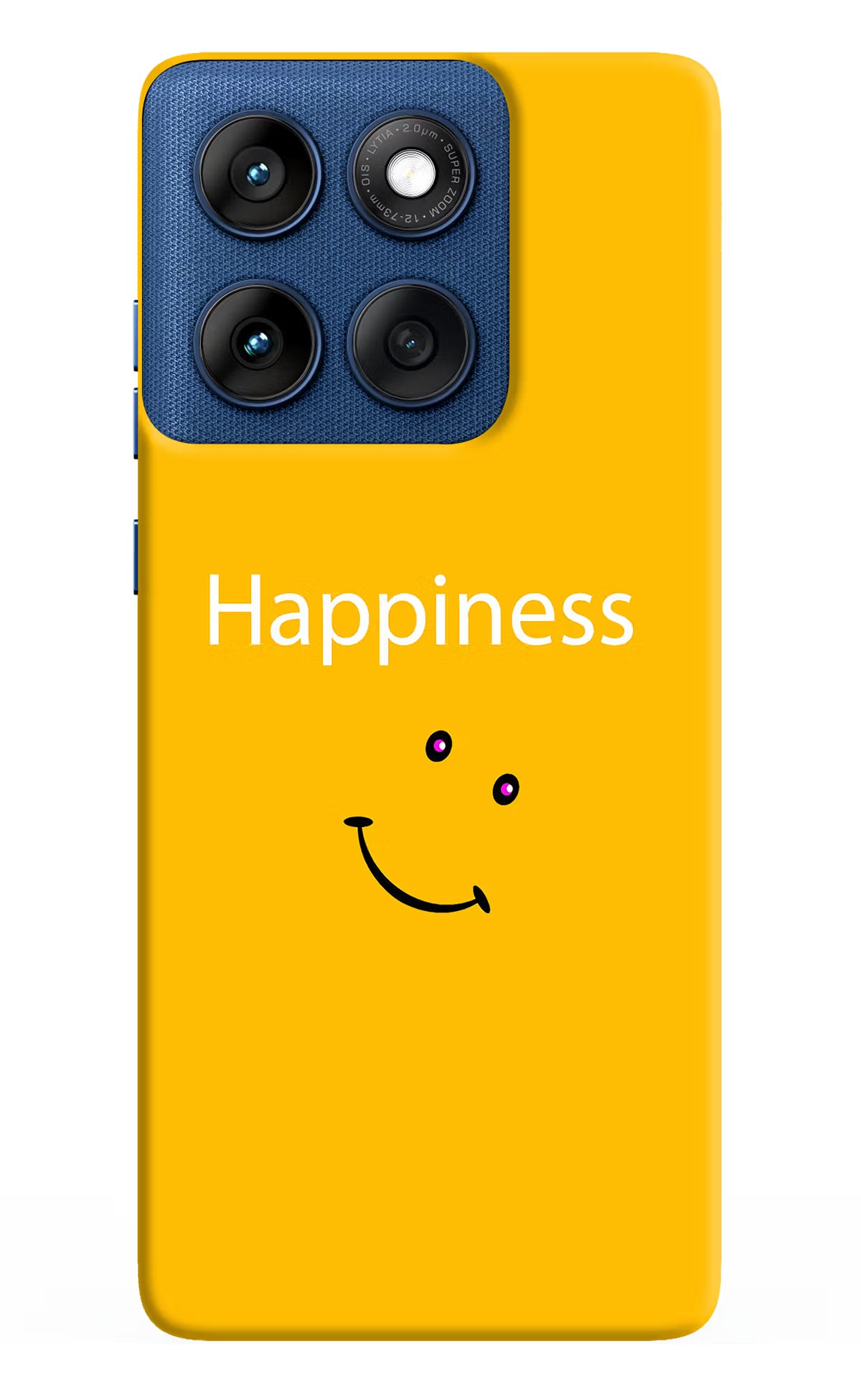 Happiness With Smiley Moto Edge 60 Back Cover - Happiness With Smiley Moto Edge 60 Hard Case Back Cover by Casekaro Happiness With Smiley Moto Edge 60 Hard Case Back Cover by Casekaro