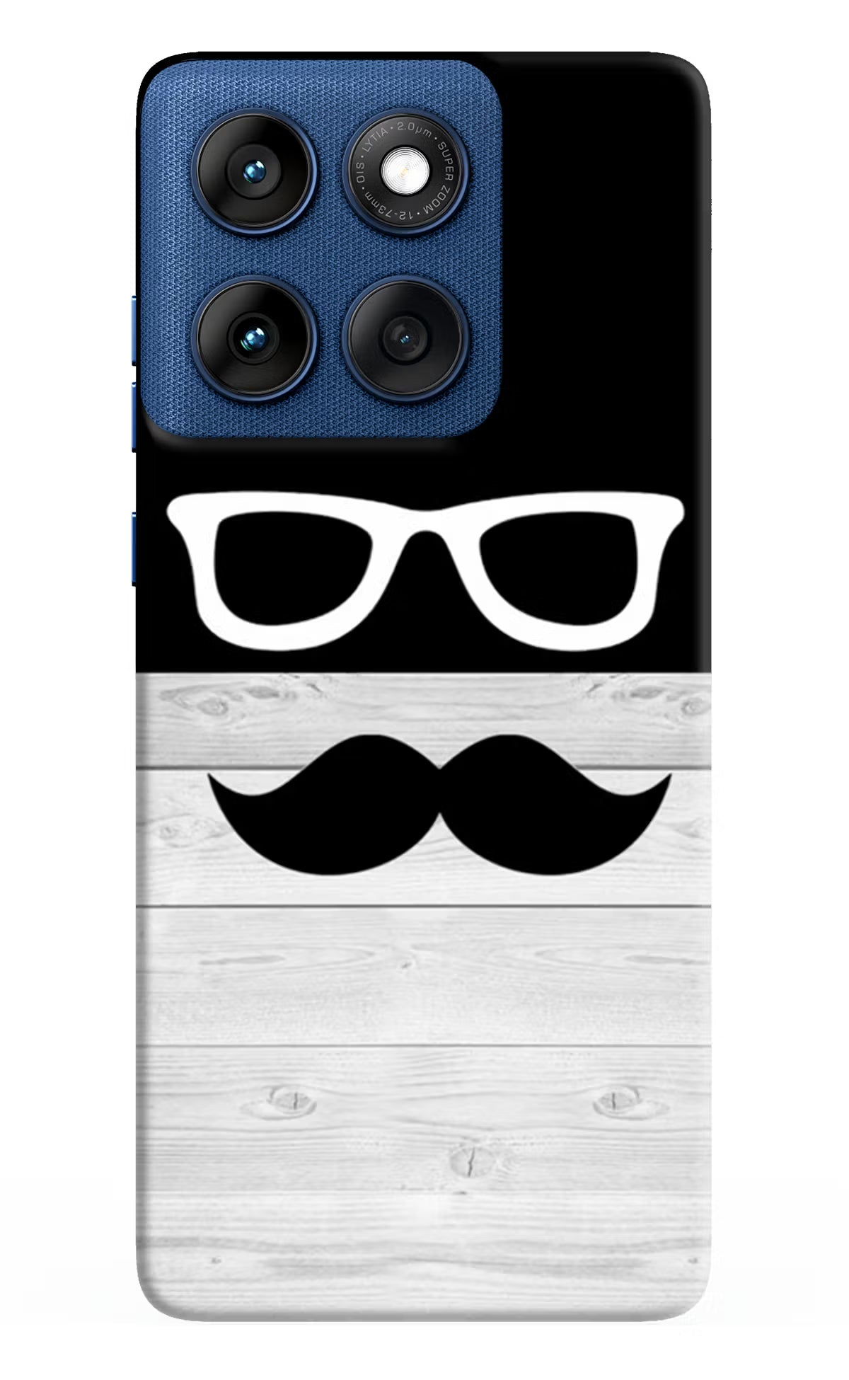 Mustache Moto Edge 60 Hard Case Back Cover by Casekaro