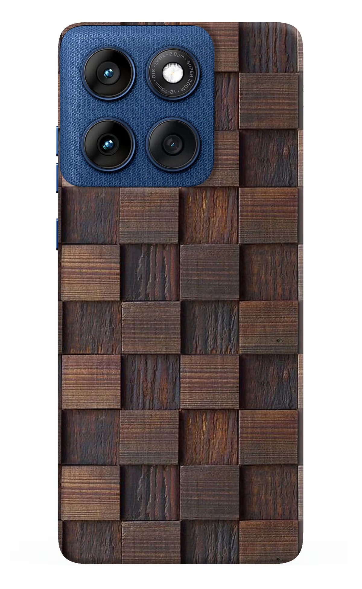 Wooden Cube Design Moto Edge 60 Back Cover - Wooden Cube Design Moto Edge 60 Hard Case Back Cover by Casekaro Wooden Cube Design Moto Edge 60 Hard Case Back Cover by Casekaro