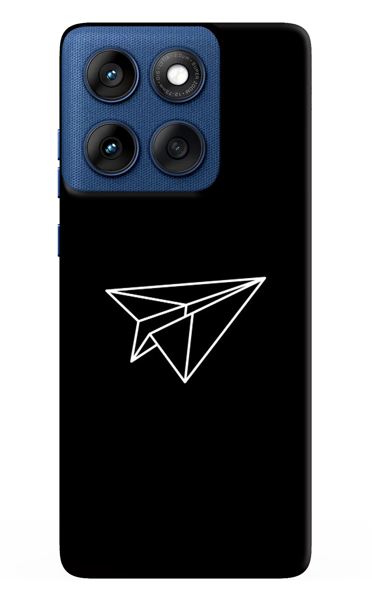 Paper Plane White Moto Edge 60 Back Cover - Paper Plane White Moto Edge 60 Hard Case Back Cover by Casekaro Paper Plane White Moto Edge 60 Hard Case Back Cover by Casekaro