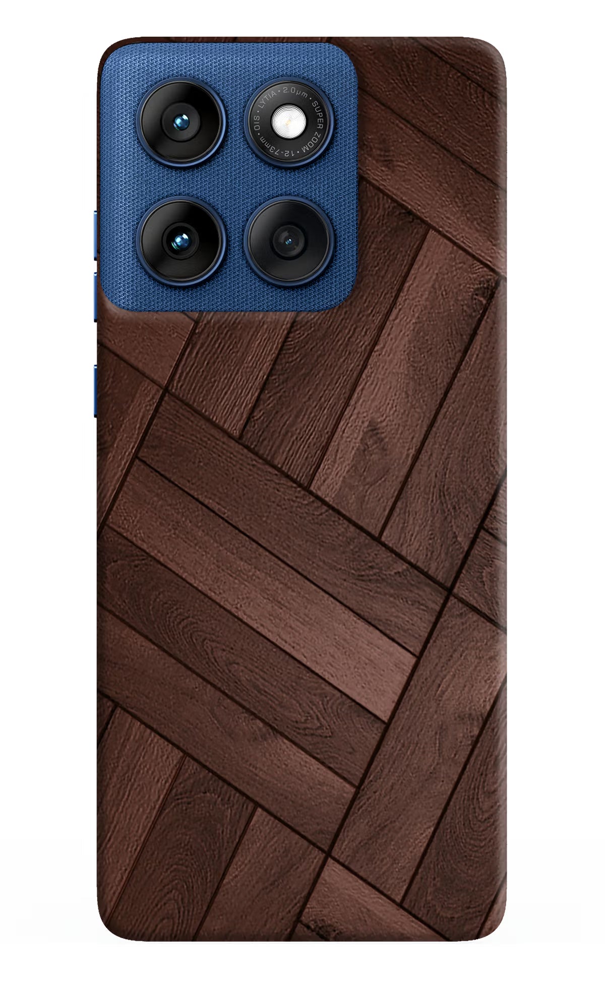 Wooden Texture Design Moto Edge 60 Hard Case Back Cover by Casekaro