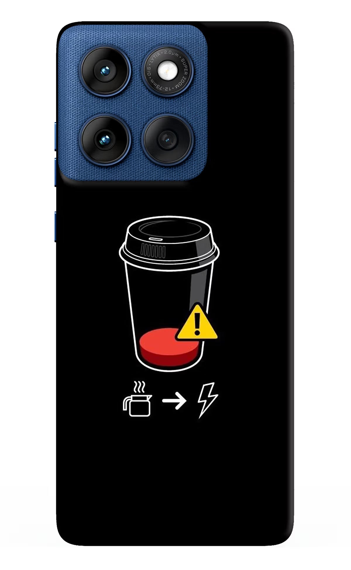Coffee Moto Edge 60 Back Cover - Coffee Moto Edge 60 Hard Case Back Cover by Casekaro Coffee Moto Edge 60 Hard Case Back Cover by Casekaro