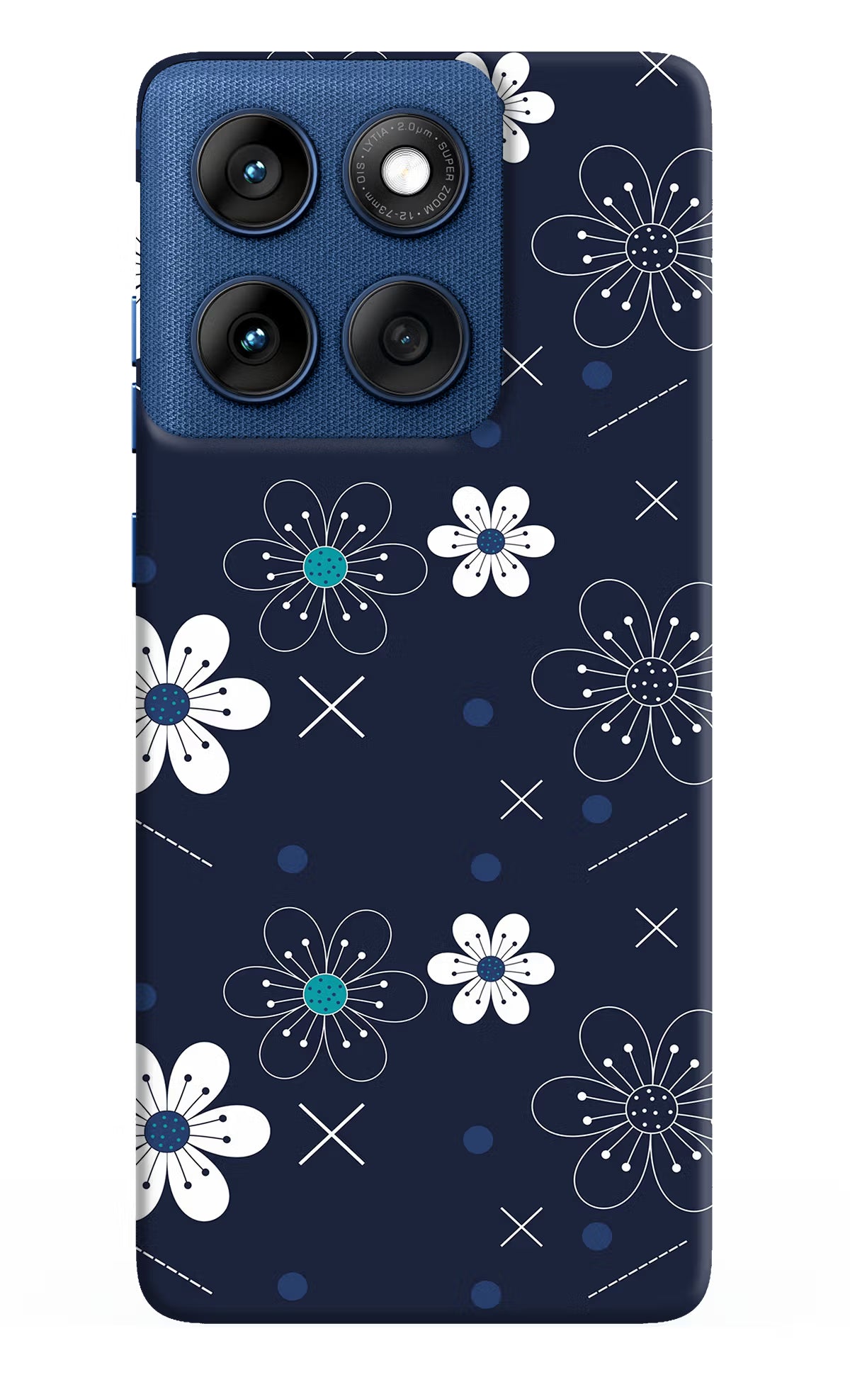 Flowers Moto Edge 60 Hard Case Back Cover by Casekaro