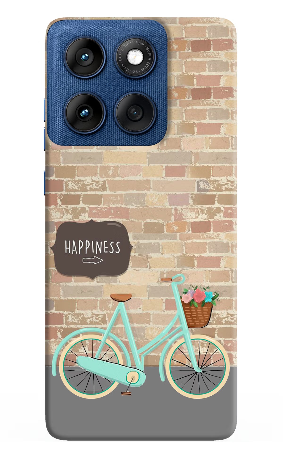Happiness Artwork Moto Edge 60 Hard Case Back Cover by Casekaro
