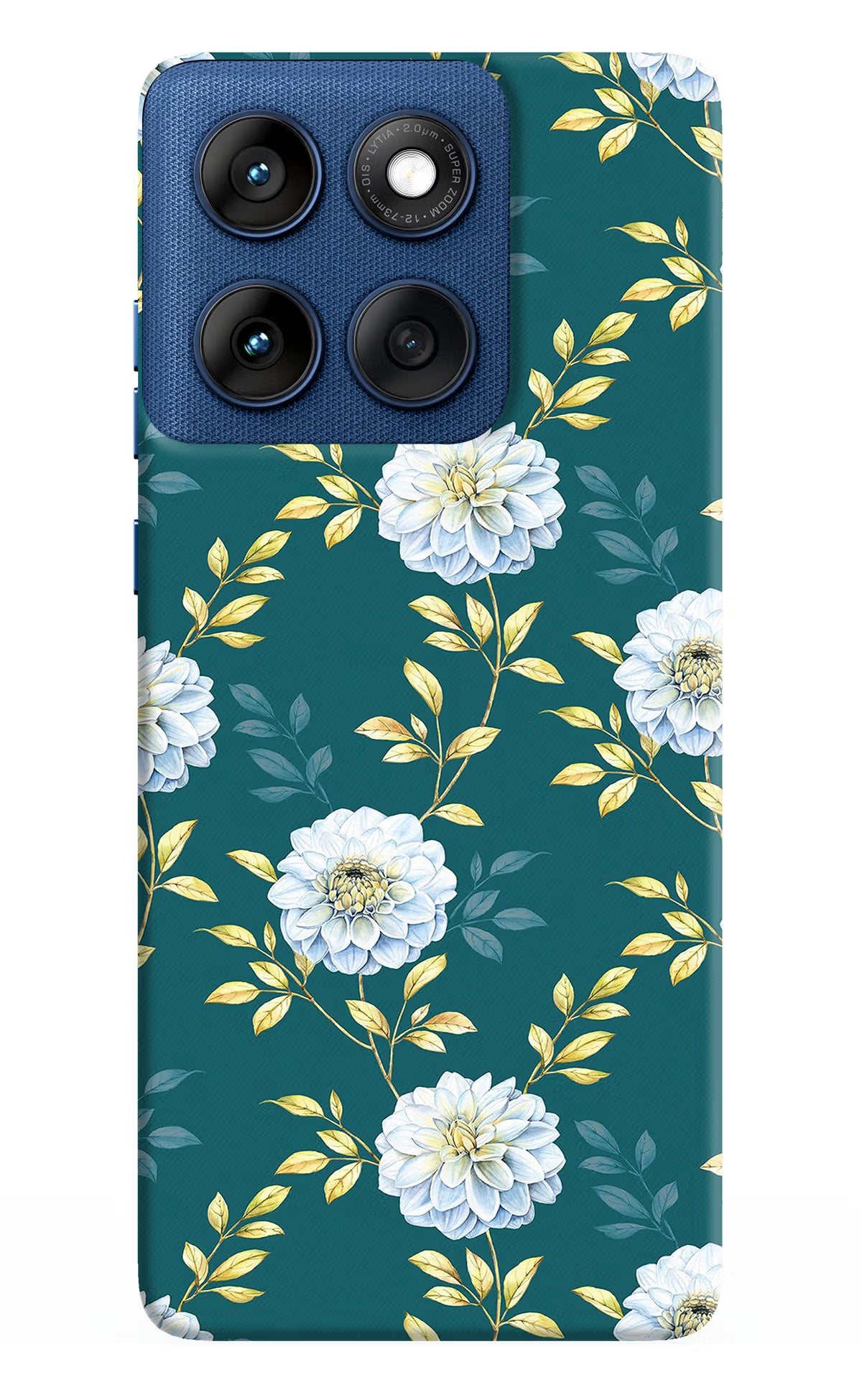 Flowers Moto Edge 60 Hard Case Back Cover by Casekaro