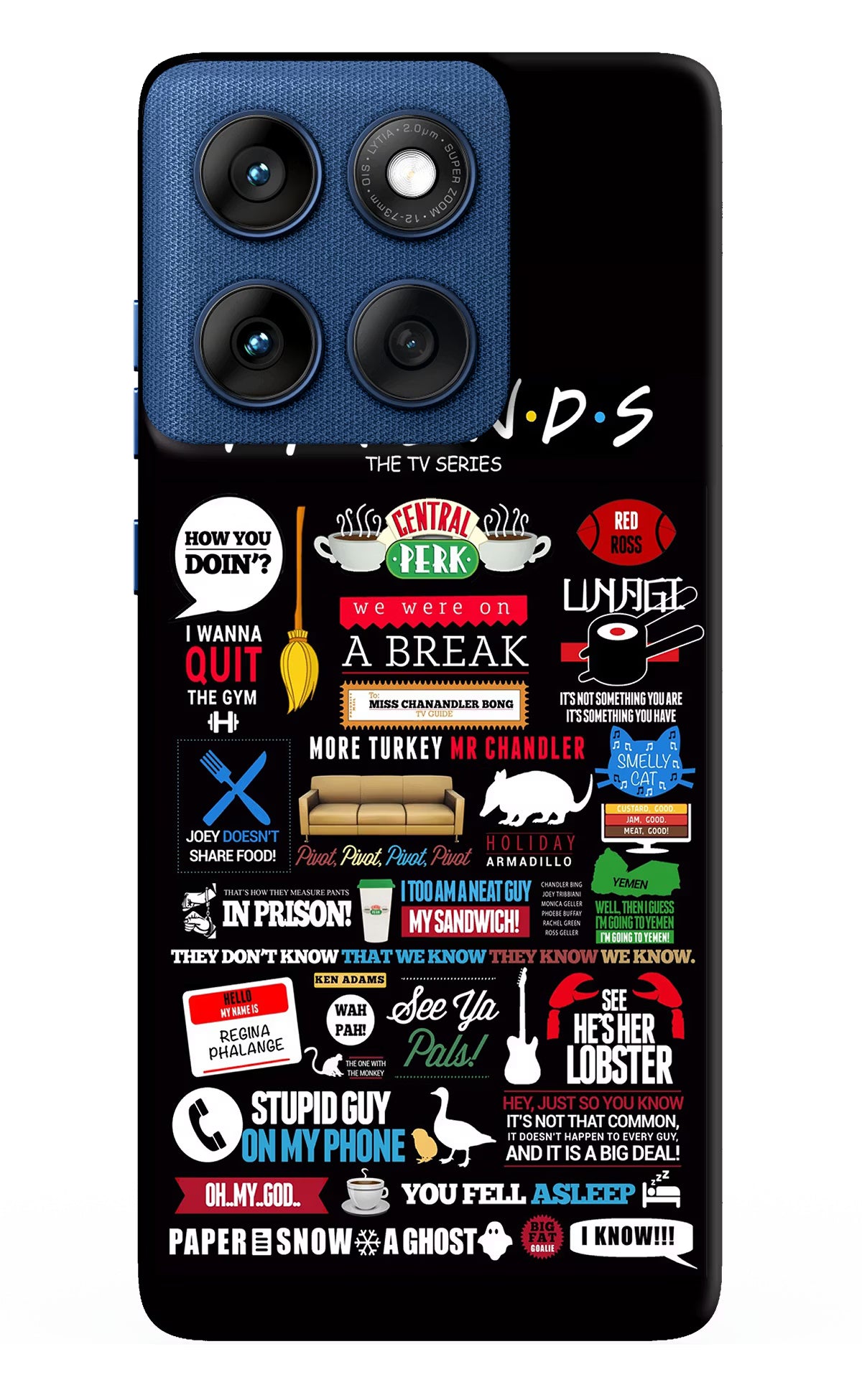 FRIENDS Moto Edge 60 Back Cover - FRIENDS Moto Edge 60 Hard Case Back Cover by Casekaro FRIENDS Moto Edge 60 Hard Case Back Cover by Casekaro