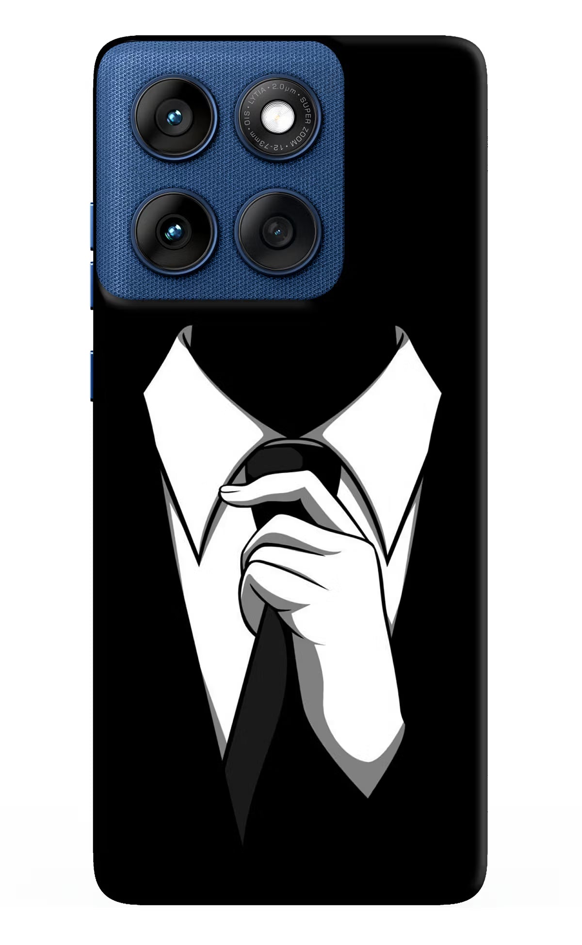 Black Tie Moto Edge 60 Back Cover - Black Tie Moto Edge 60 Hard Case Back Cover by Casekaro Black Tie Moto Edge 60 Hard Case Back Cover by Casekaro