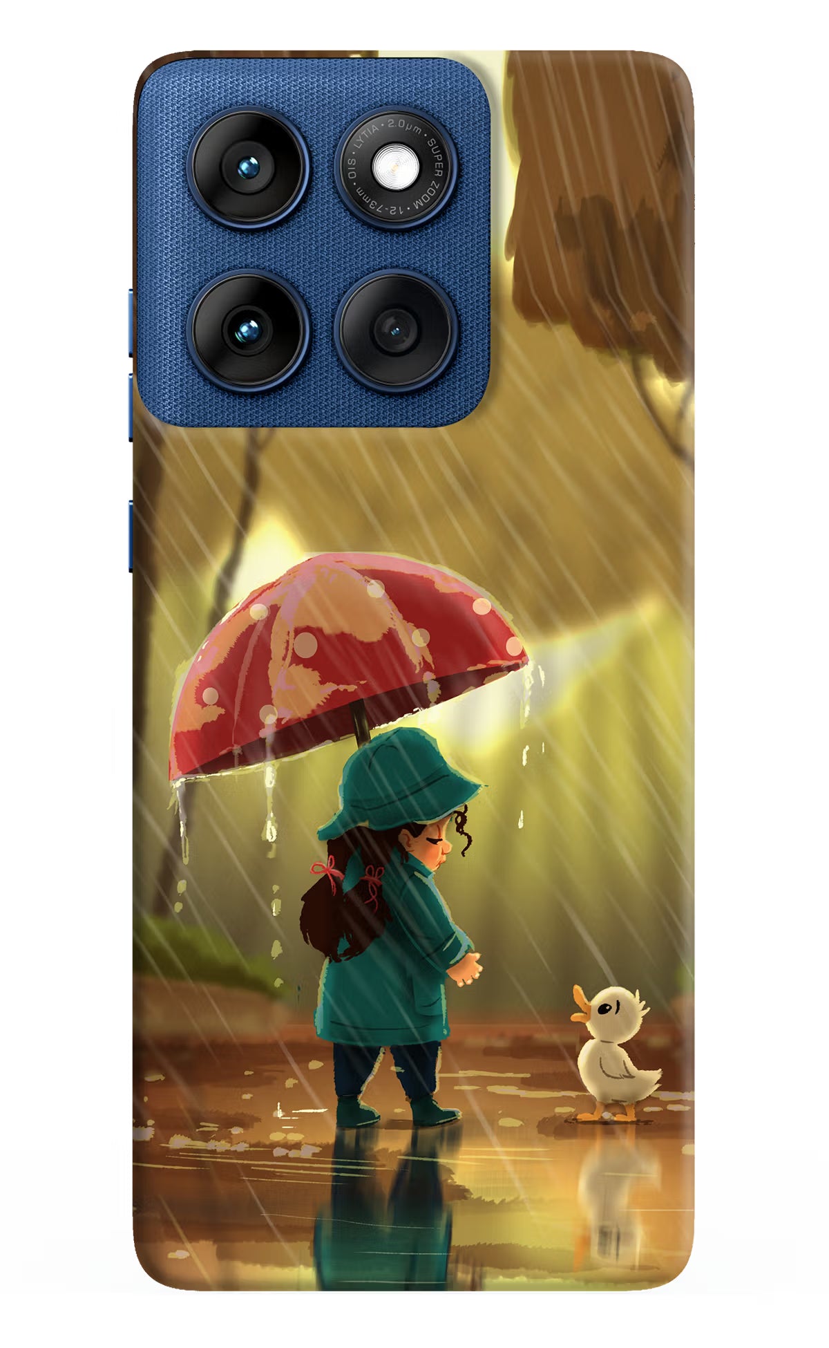 Rainy Day Moto Edge 60 Back Cover - Rainy Day Moto Edge 60 Hard Case Back Cover by Casekaro Rainy Day Moto Edge 60 Hard Case Back Cover by Casekaro