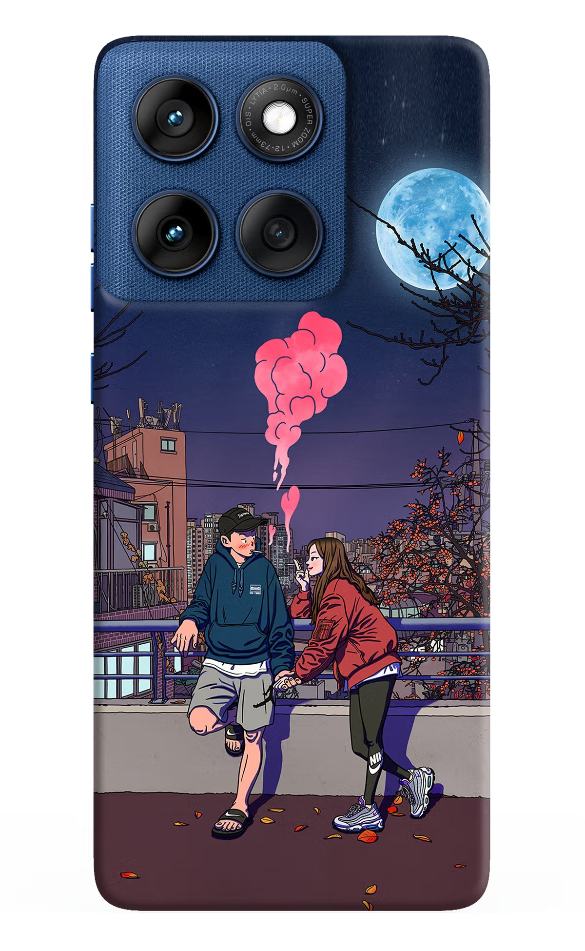 Chilling Couple Moto Edge 60 Back Cover - Chilling Couple Moto Edge 60 Hard Case Back Cover by Casekaro Chilling Couple Moto Edge 60 Hard Case Back Cover by Casekaro