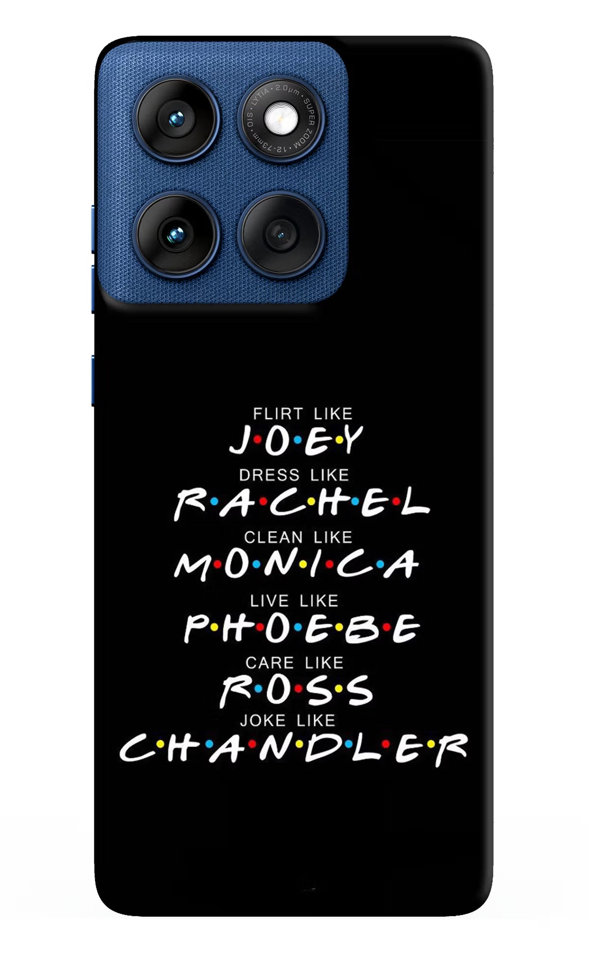 FRIENDS Character Moto Edge 60 Back Cover - FRIENDS Character Moto Edge 60 Hard Case Back Cover by Casekaro FRIENDS Character Moto Edge 60 Hard Case Back Cover by Casekaro
