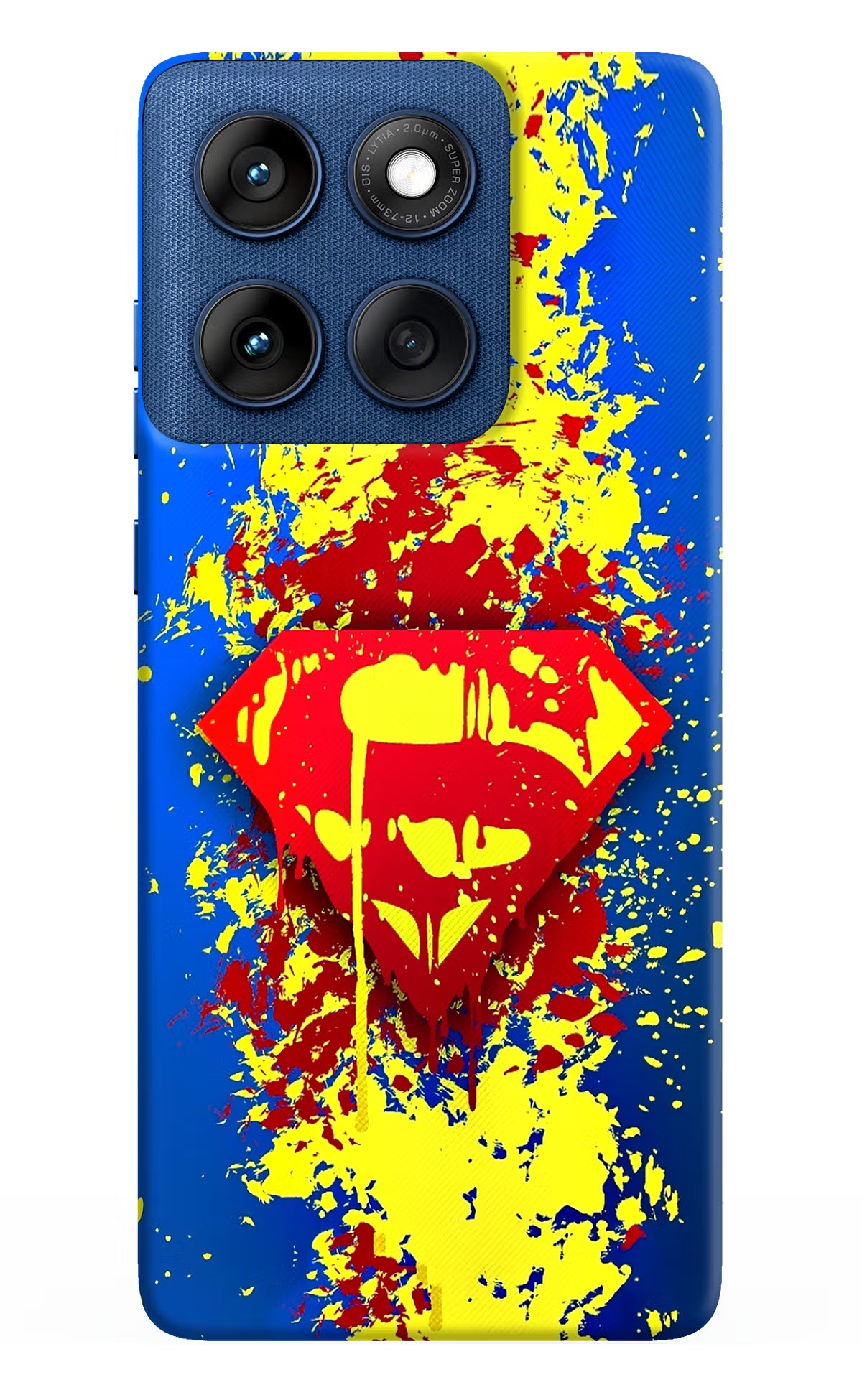 Superman logo Moto Edge 60 Back Cover - Superman logo Moto Edge 60 Hard Case Back Cover by Casekaro Superman logo Moto Edge 60 Hard Case Back Cover by Casekaro