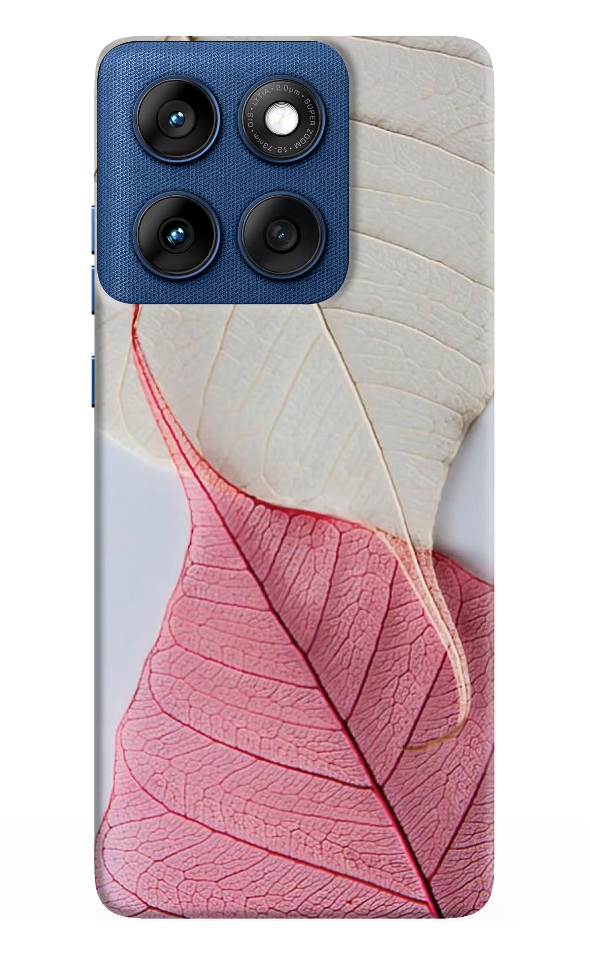 White Pink Leaf Moto Edge 60 Back Cover - White Pink Leaf Moto Edge 60 Hard Case Back Cover by Casekaro White Pink Leaf Moto Edge 60 Hard Case Back Cover by Casekaro