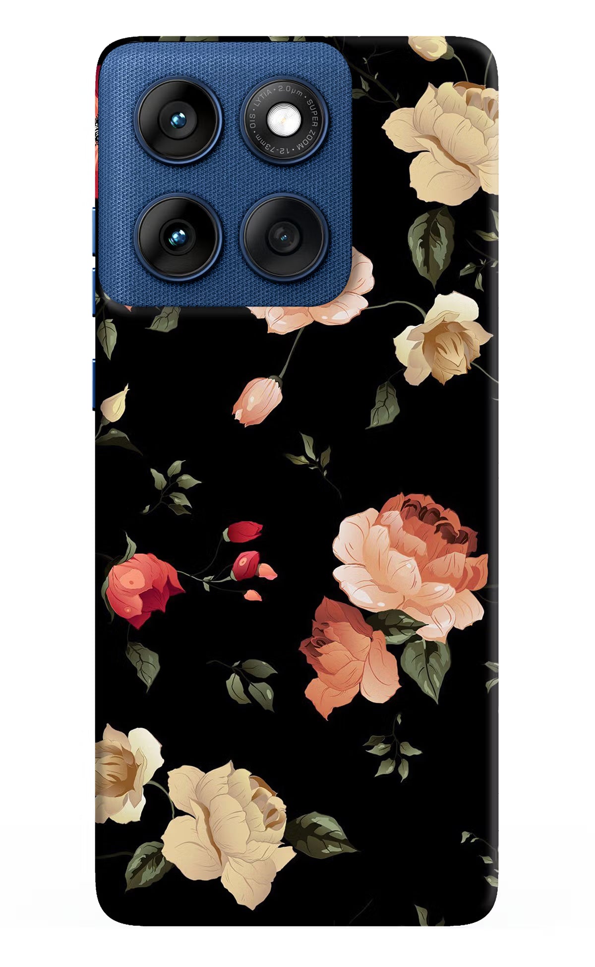 Flowers Moto Edge 60 Back Cover - Flowers Moto Edge 60 Hard Case Back Cover by Casekaro Flowers Moto Edge 60 Hard Case Back Cover by Casekaro