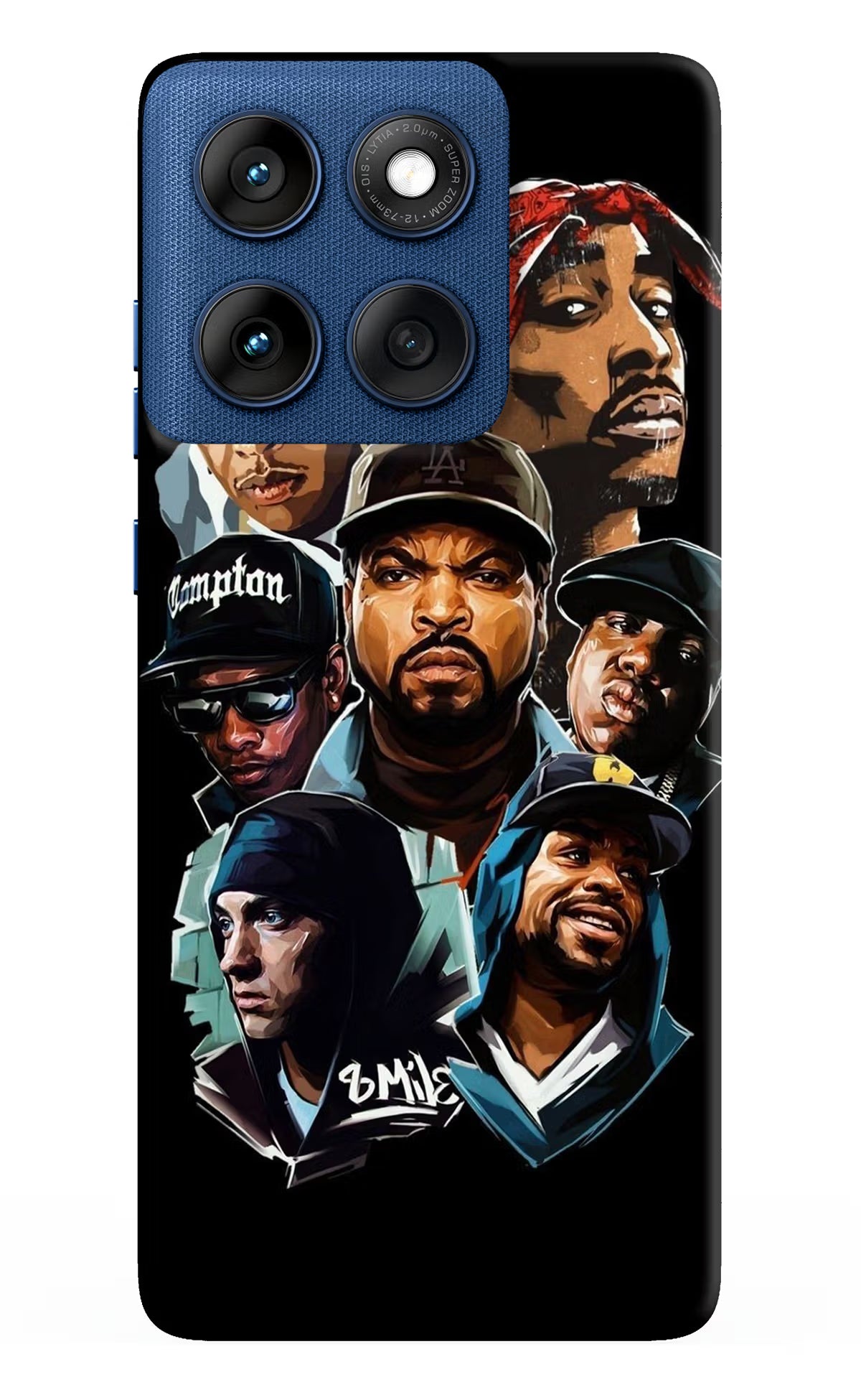 Rappers Moto Edge 60 Hard Case Back Cover by Casekaro