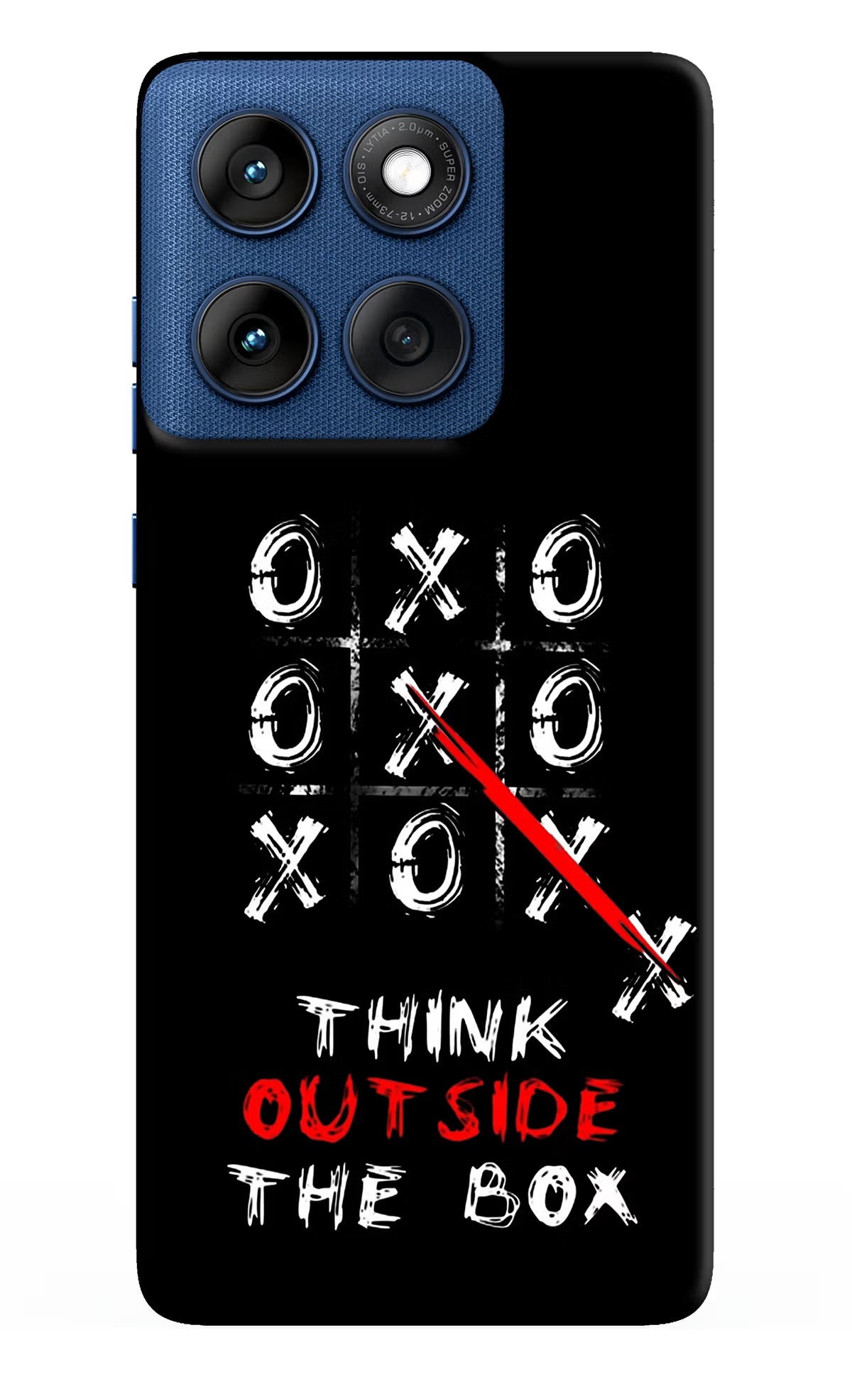 Think out of the BOX Moto Edge 60 Back Cover - Think out of the BOX Moto Edge 60 Hard Case Back Cover by Casekaro Think out of the BOX Moto Edge 60 Hard Case Back Cover by Casekaro