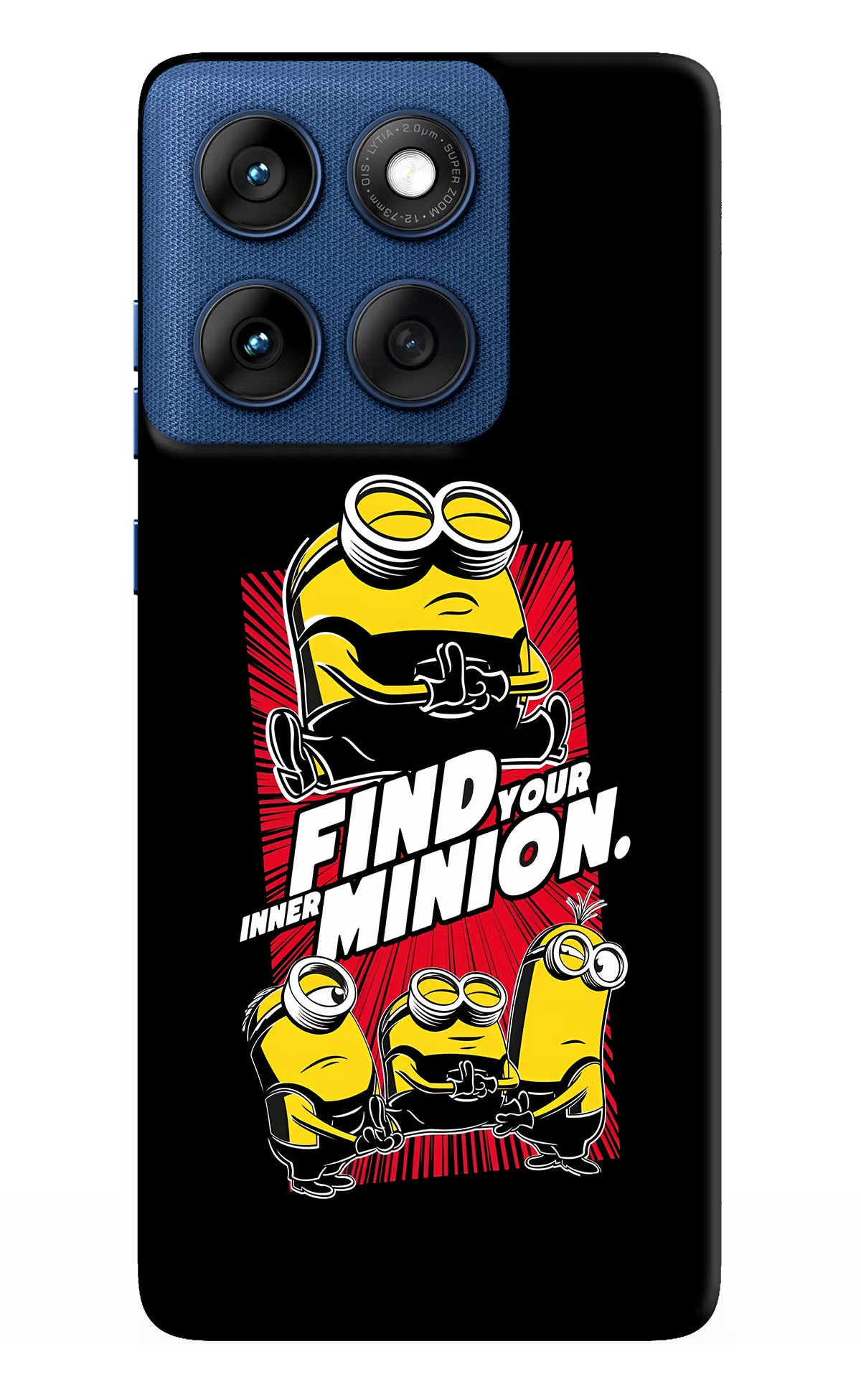Find your inner Minion Moto Edge 60 Hard Case Back Cover by Casekaro
