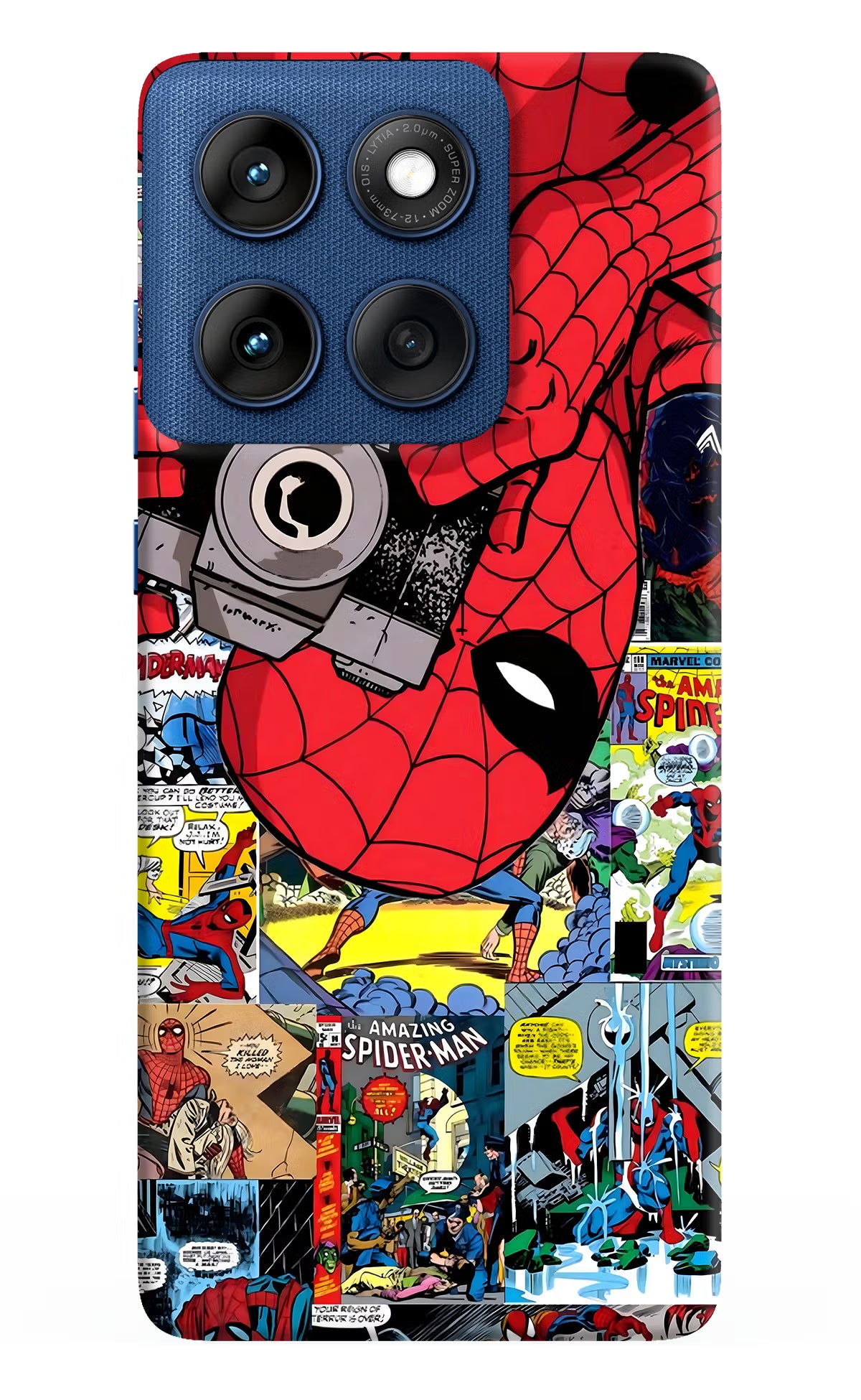 Spider Man Moto Edge 60 Back Cover - Spider Man Moto Edge 60 Hard Case Back Cover by Casekaro Spider Man Moto Edge 60 Hard Case Back Cover by Casekaro