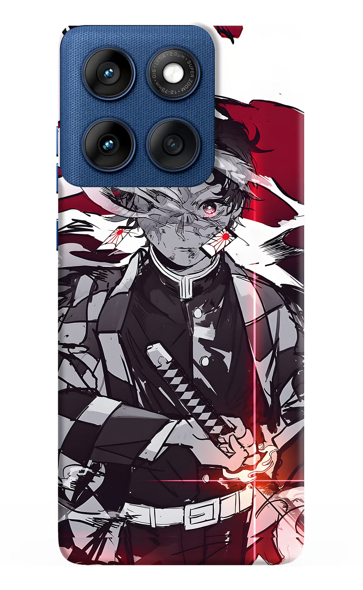Demon Slayer Moto Edge 60 Back Cover - Demon Slayer Moto Edge 60 Hard Case Back Cover by Casekaro Demon Slayer Moto Edge 60 Hard Case Back Cover by Casekaro