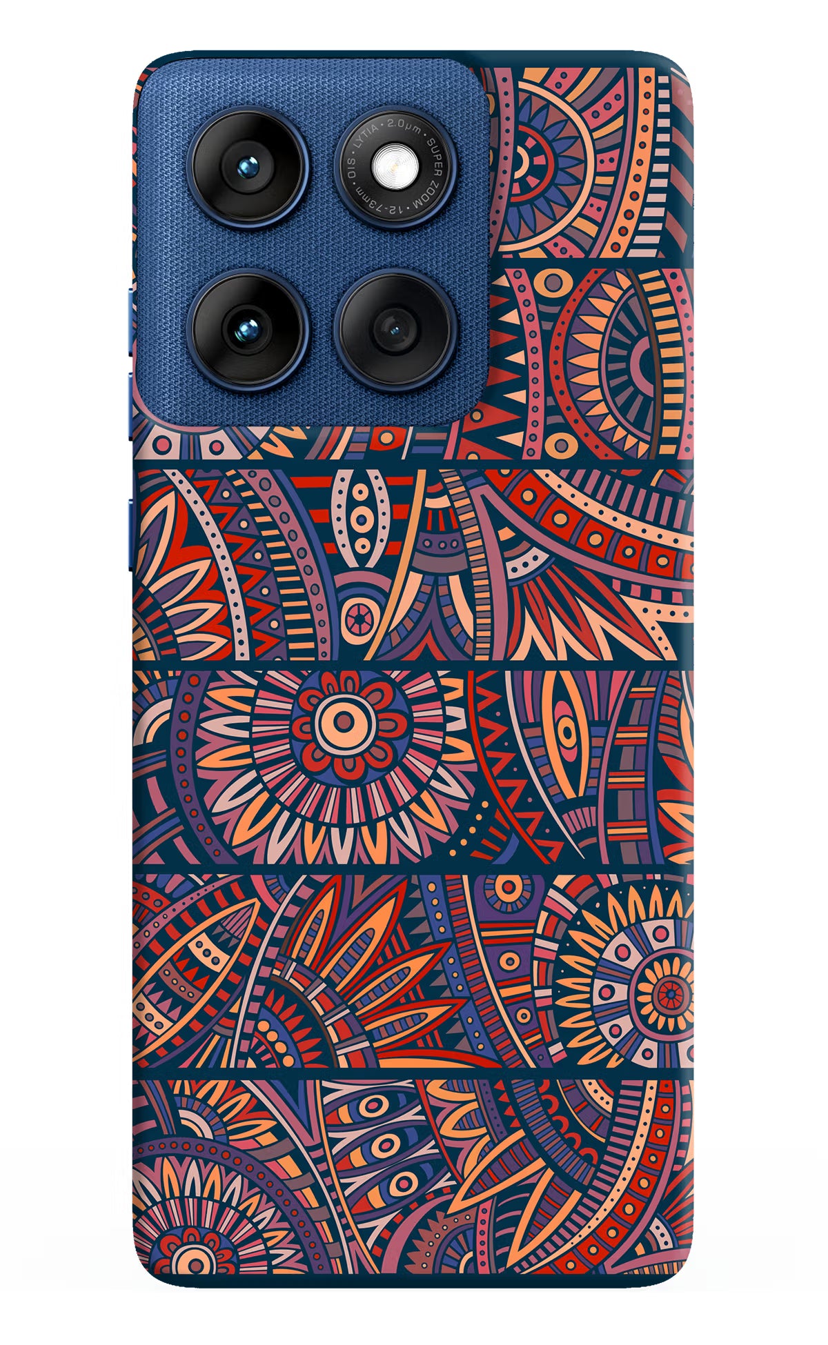 African Culture Design Moto Edge 60 Hard Case Back Cover by Casekaro