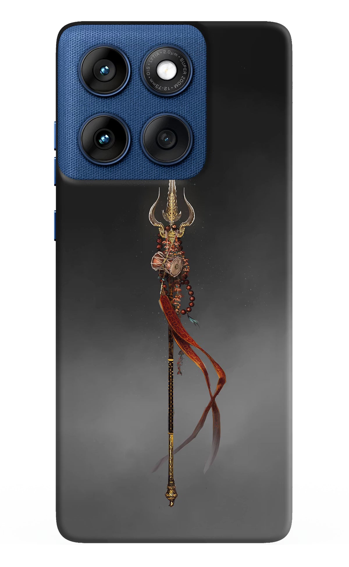 Shiv Trishul Moto Edge 60 Back Cover - Shiv Trishul Moto Edge 60 Hard Case Back Cover by Casekaro Shiv Trishul Moto Edge 60 Hard Case Back Cover by Casekaro