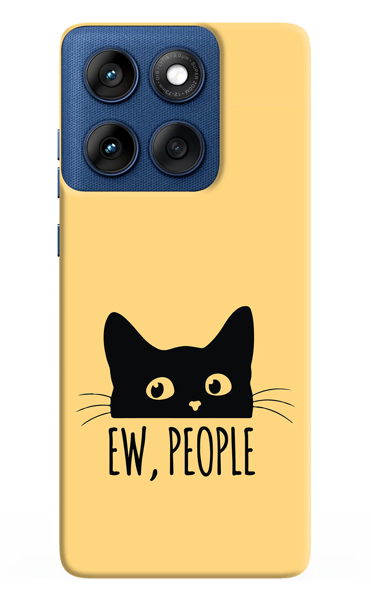 Ew People Catitude Moto Edge 60 Back Cover - Ew People Catitude Moto Edge 60 Hard Case Back Cover by Casekaro Ew People Catitude Moto Edge 60 Hard Case Back Cover by Casekaro