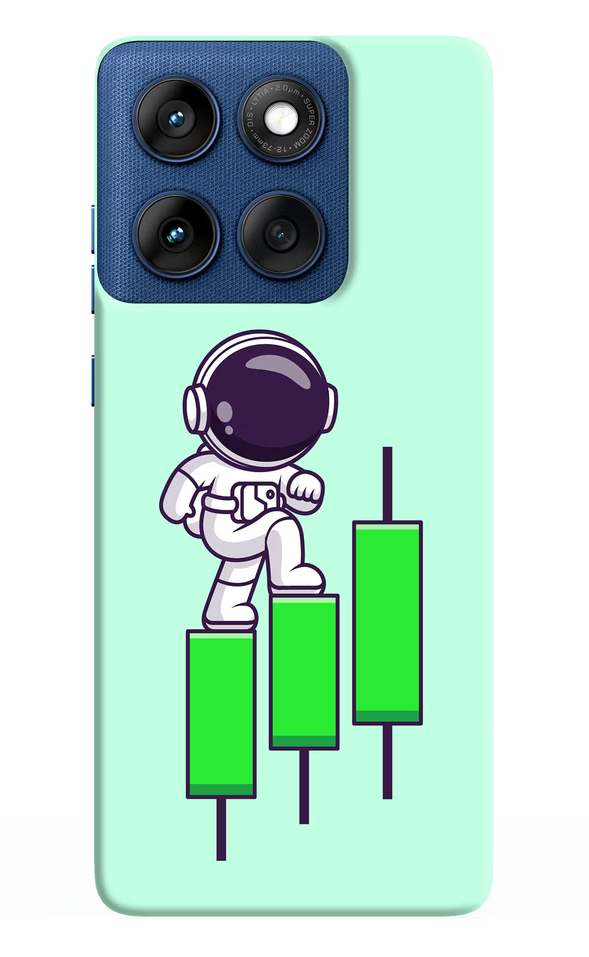 Astronaut Trader Moto Edge 60 Hard Case Back Cover by Casekaro