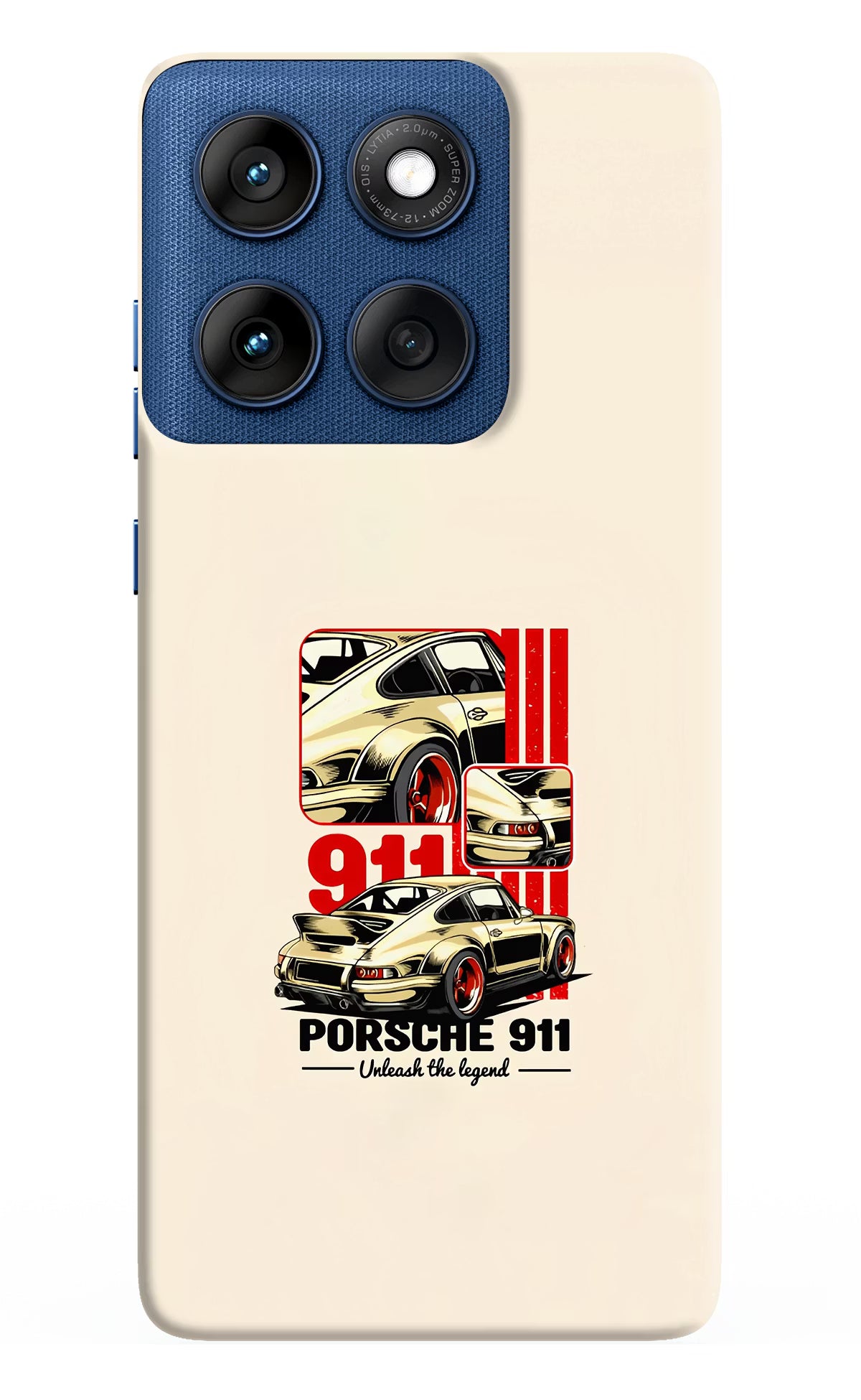 Classic Porsche 911 Moto Edge 60 Back Cover - Classic Porsche 911 Moto Edge 60 Hard Case Back Cover by Casekaro Classic Porsche 911 Moto Edge 60 Hard Case Back Cover by Casekaro