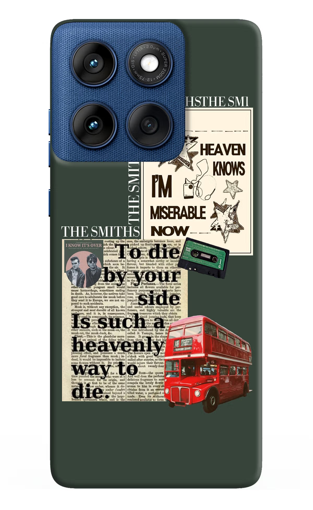 The Smiths Moto Edge 60 Hard Case Back Cover by Casekaro