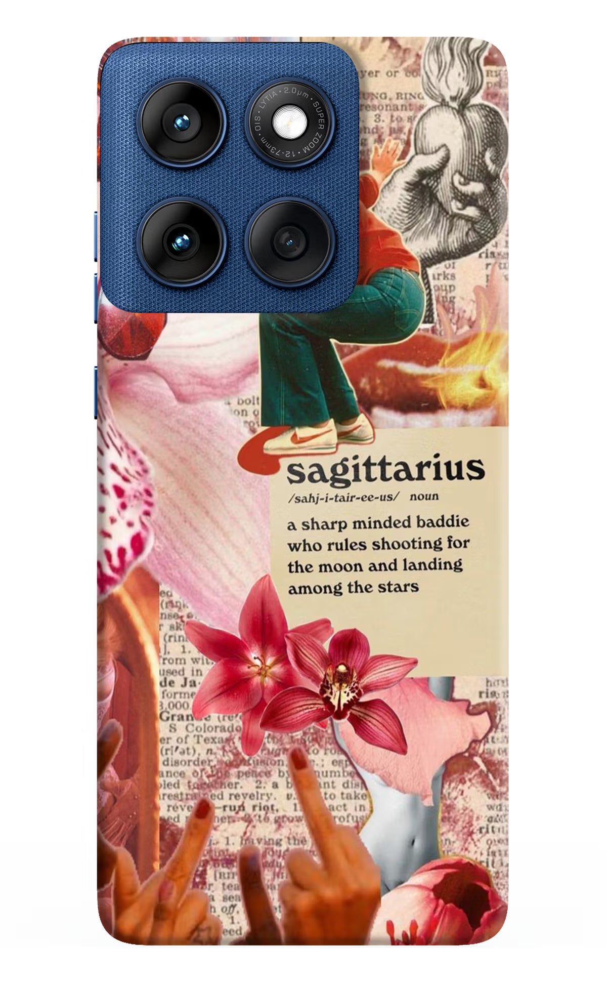 Sagittarius Zodiac Moto Edge 60 Back Cover - Sagittarius Zodiac Moto Edge 60 Hard Case Back Cover by Casekaro Sagittarius Zodiac Moto Edge 60 Hard Case Back Cover by Casekaro