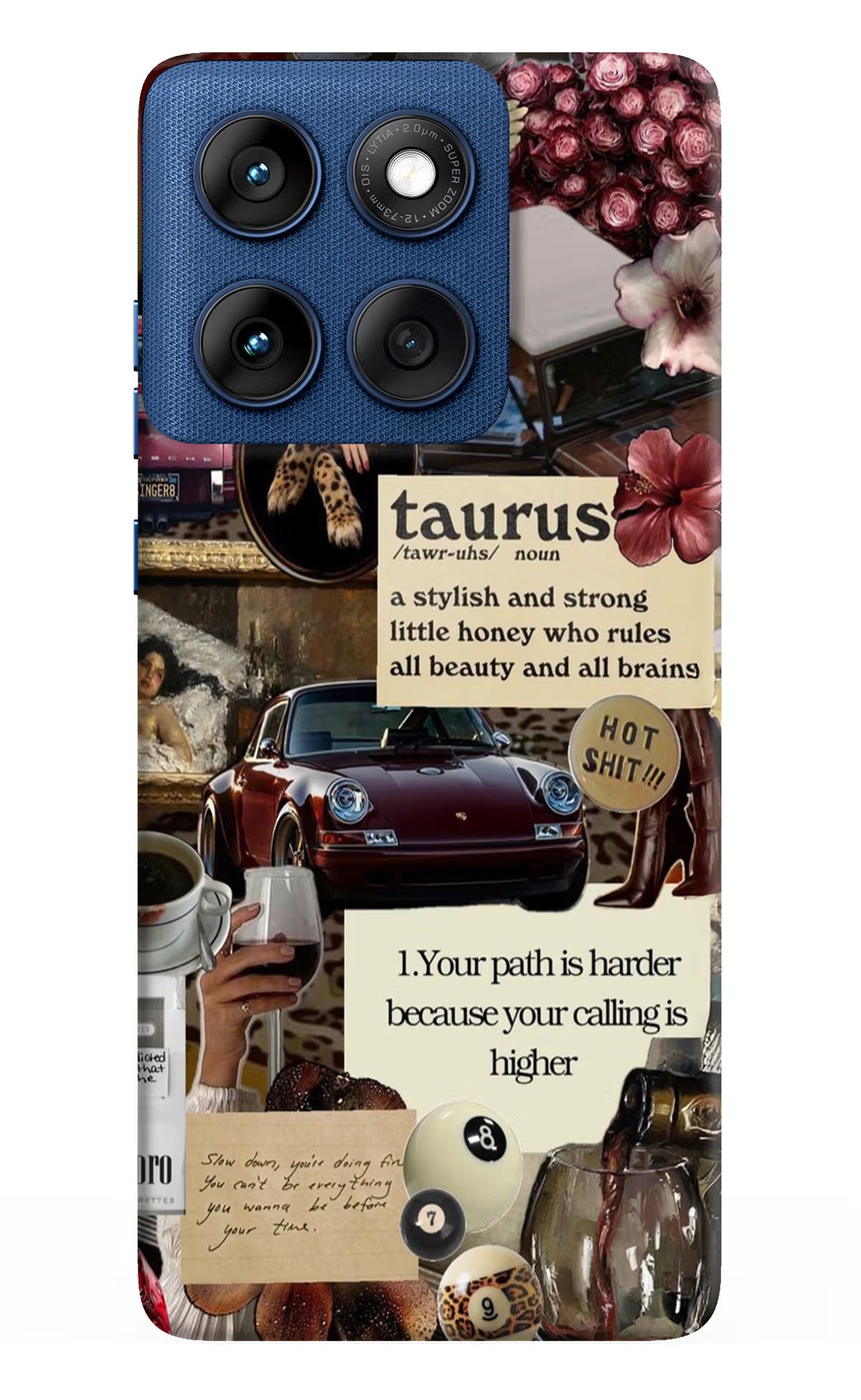 Taurus Zodiac Moto Edge 60 Back Cover - Taurus Zodiac Moto Edge 60 Hard Case Back Cover by Casekaro Taurus Zodiac Moto Edge 60 Hard Case Back Cover by Casekaro