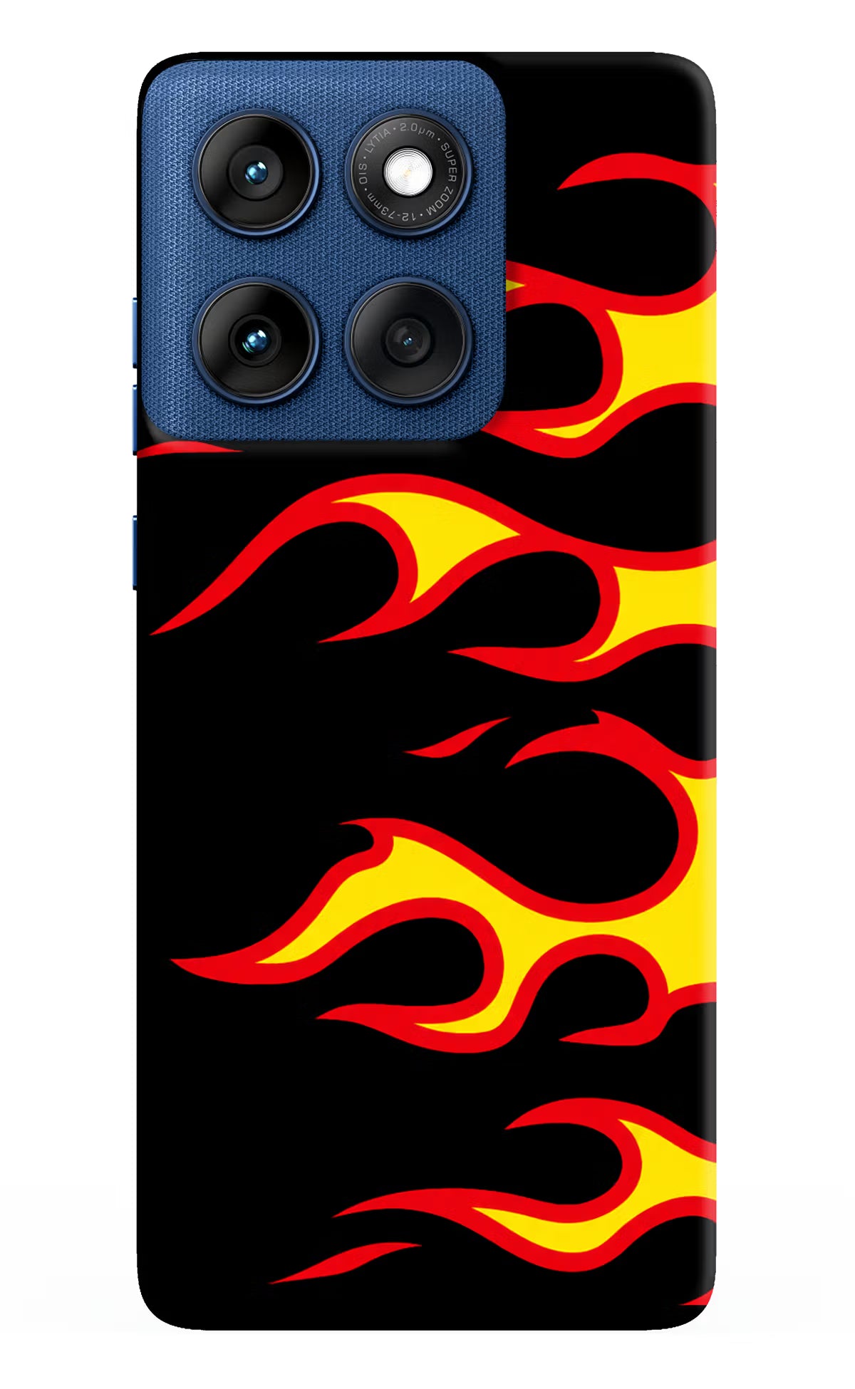 Side Sweep Flames Moto Edge 60 Back Cover - Side Sweep Flames Moto Edge 60 Hard Case Back Cover by Casekaro Side Sweep Flames Moto Edge 60 Hard Case Back Cover by Casekaro