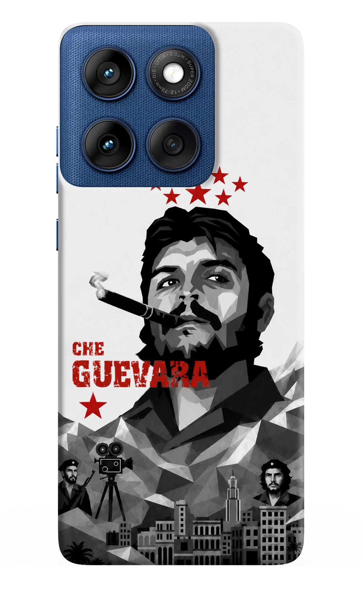 Che Guevara Iconic Moto Edge 60 Back Cover - Che Guevara Iconic Moto Edge 60 Back Cover Che Guevara Iconic Moto Edge 60 Back Cover