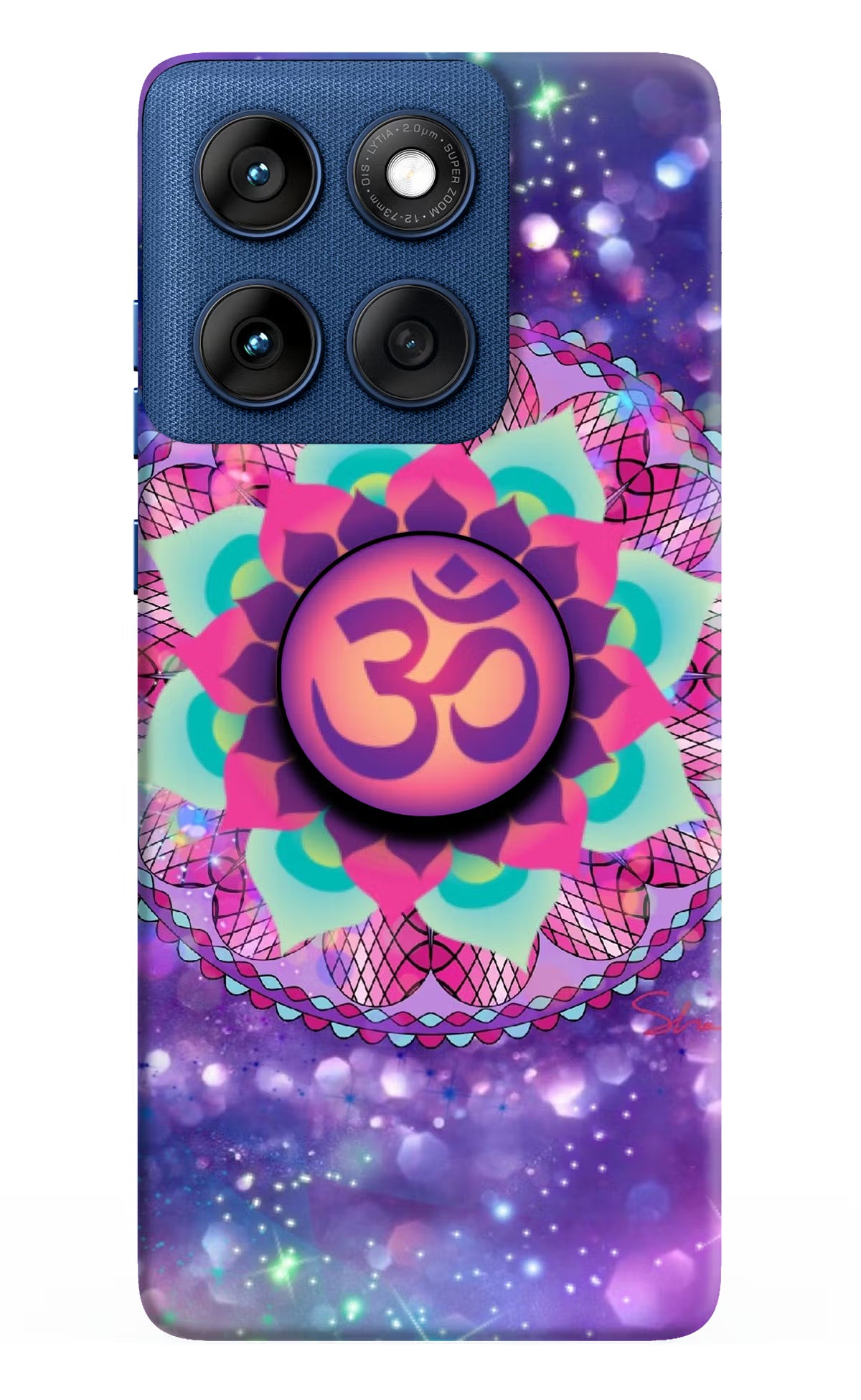 Om Purple Moto Edge 60 Pop Case by Casekaro
