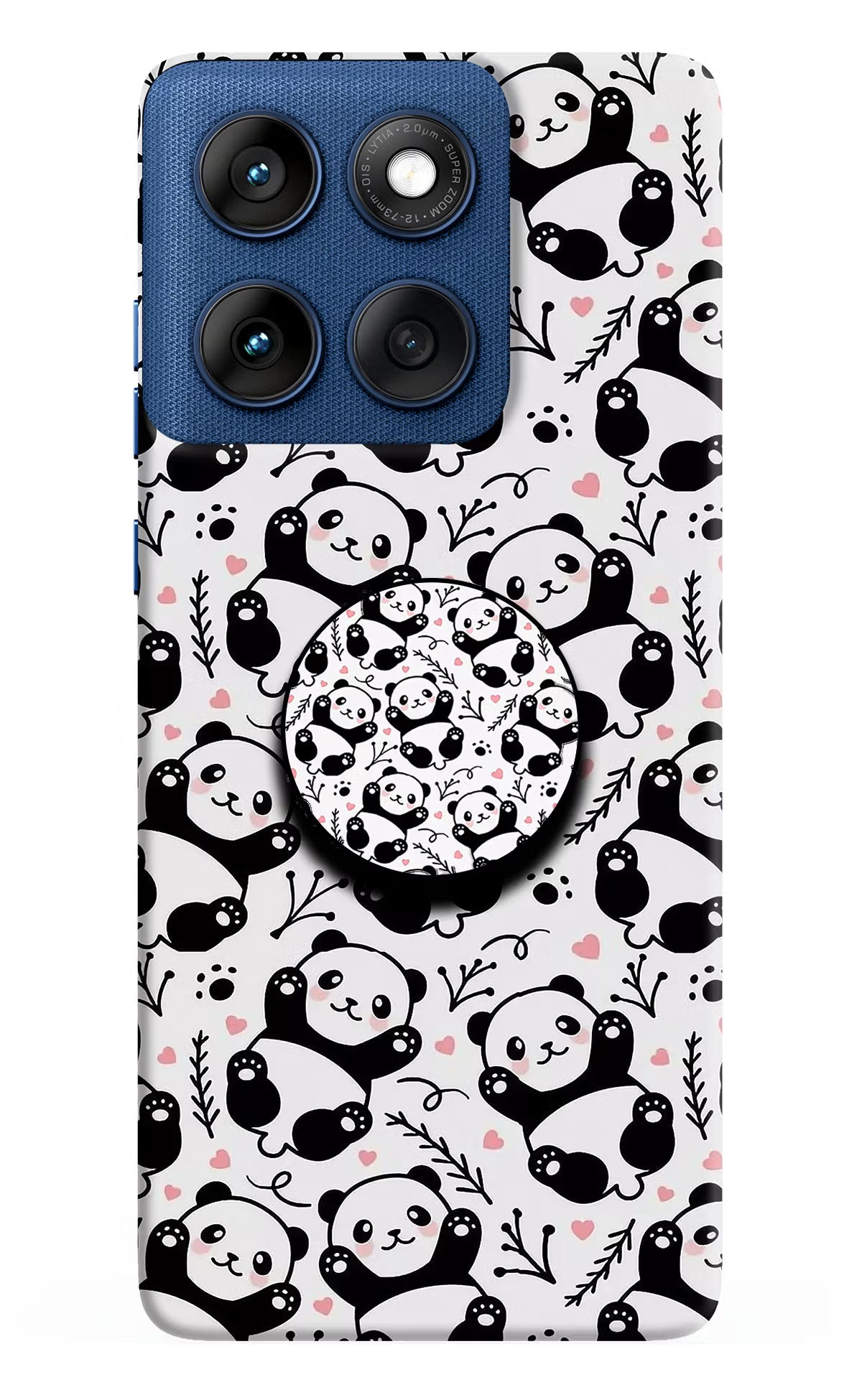 Cute Panda Moto Edge 60 Pop Case - Cute Panda Moto Edge 60 Pop Case by Casekaro Cute Panda Moto Edge 60 Pop Case by Casekaro