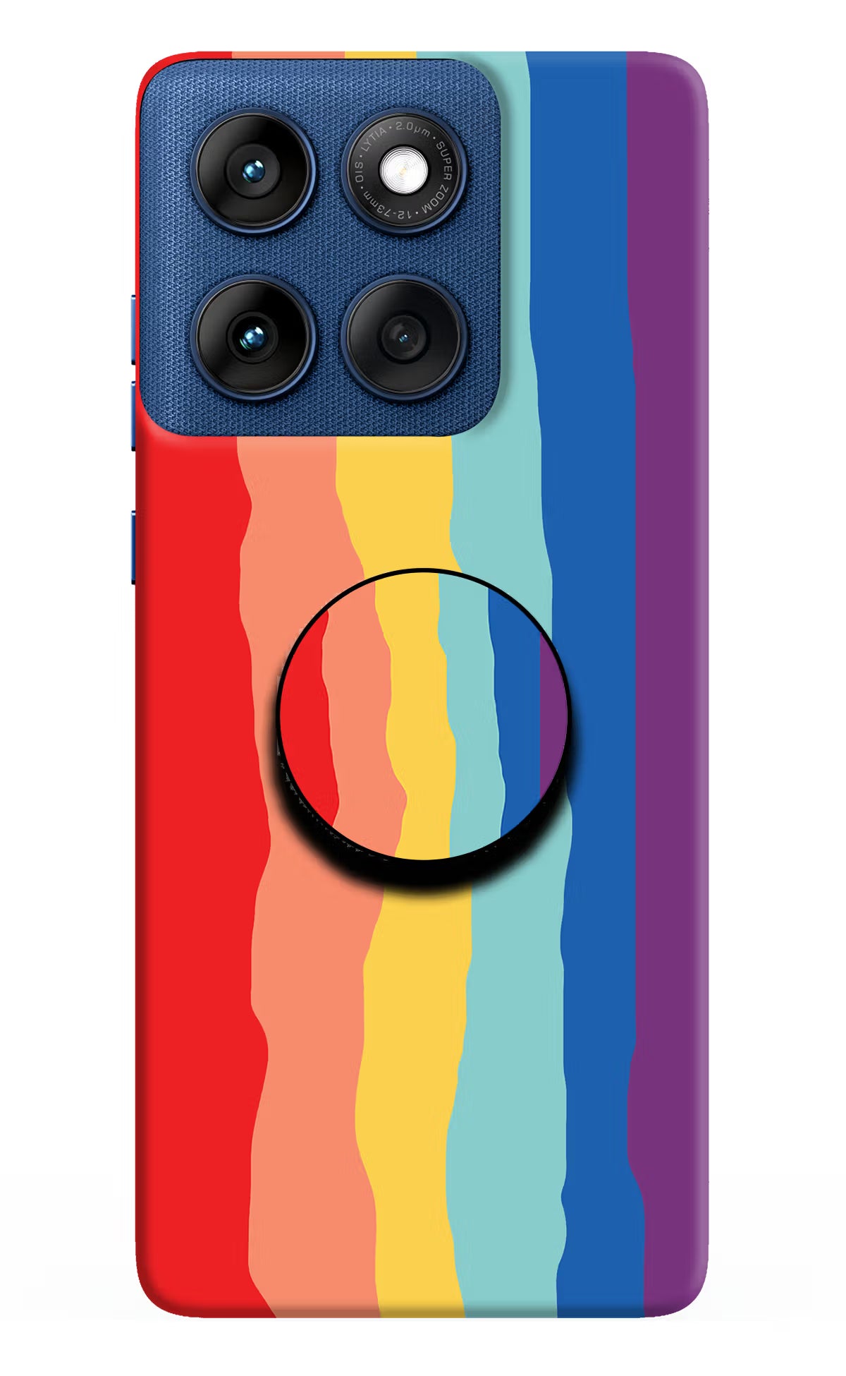 Rainbow Moto Edge 60 Pop Case by Casekaro