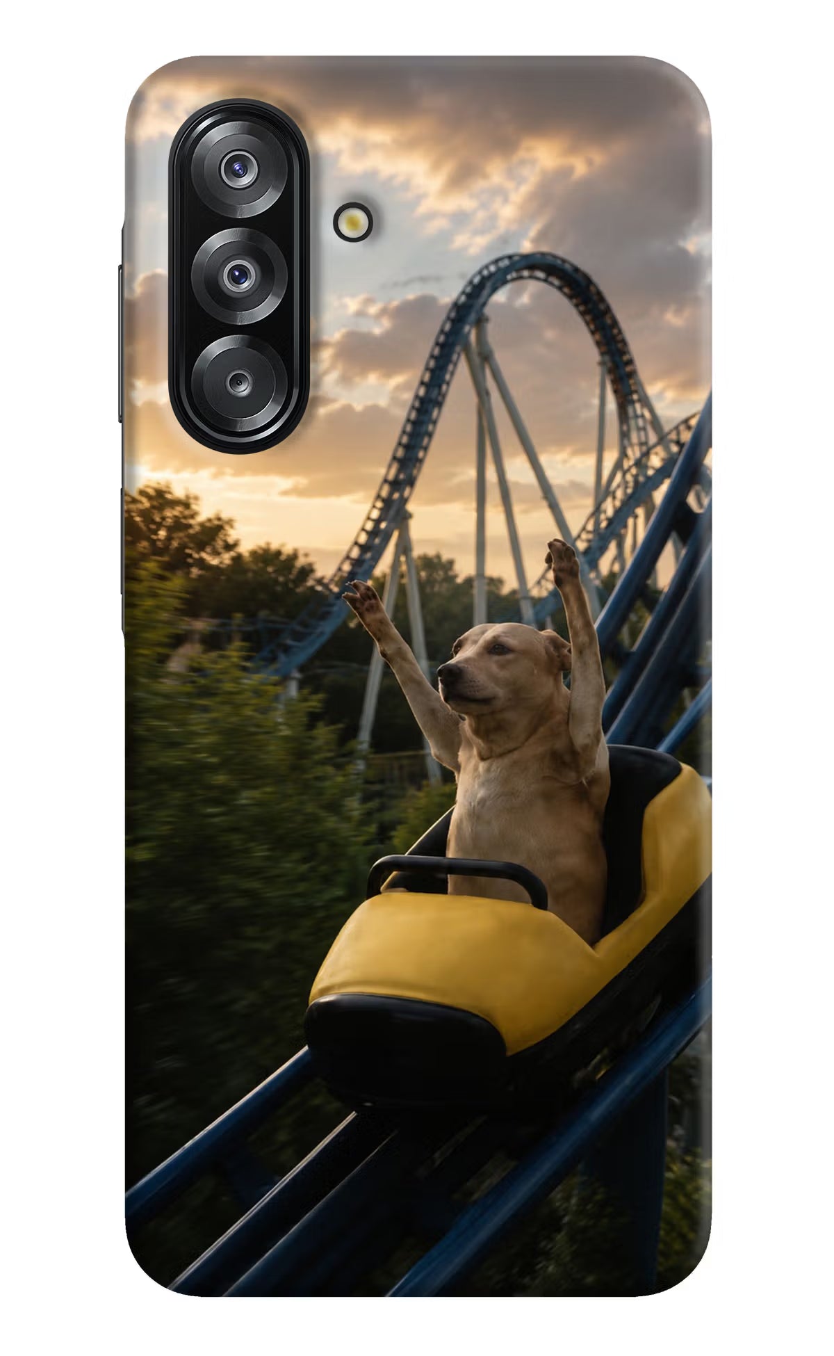 Rollercoaster Dog Samsung A26 Back Cover - Rollercoaster Dog Samsung A26 Back Cover Rollercoaster Dog Samsung A26 Back Cover