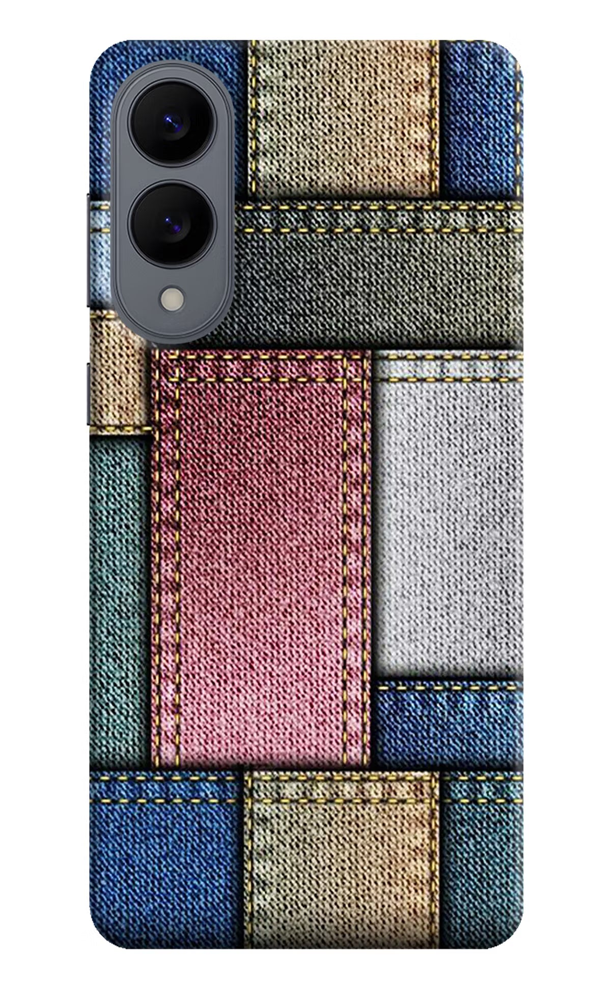 Multicolor Jeans Samsung S25 Edge Back Cover - Multicolor Jeans Samsung S25 Edge Hard Case Back Cover by Casekaro Multicolor Jeans Samsung S25 Edge Hard Case Back Cover by Casekaro
