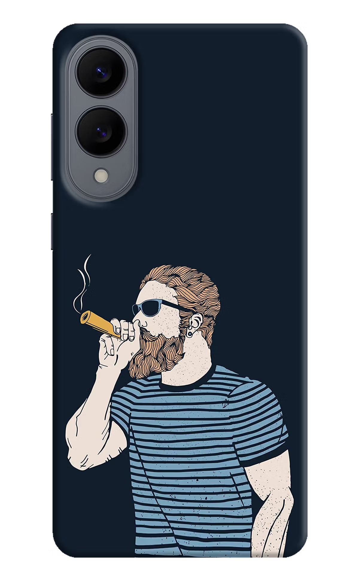 Smoking Samsung S25 Edge Back Cover - Smoking Samsung S25 Edge Hard Case Back Cover by Casekaro Smoking Samsung S25 Edge Hard Case Back Cover by Casekaro